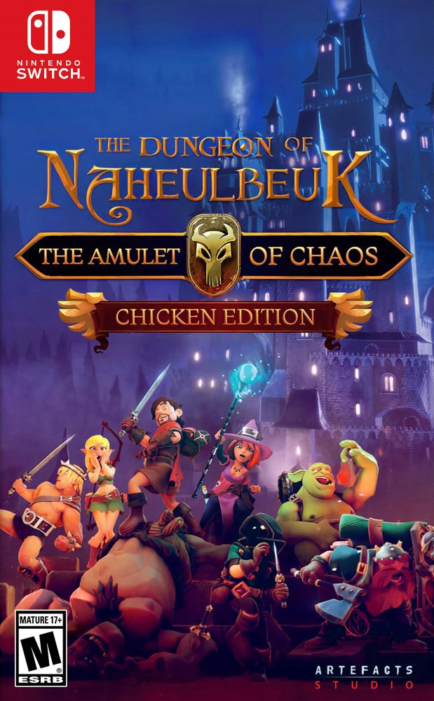 The Dungeon of Naheulbeuk: The Amulet of Chaos [Chicken Edition] Switch - Video Game - Used - CaveGamers