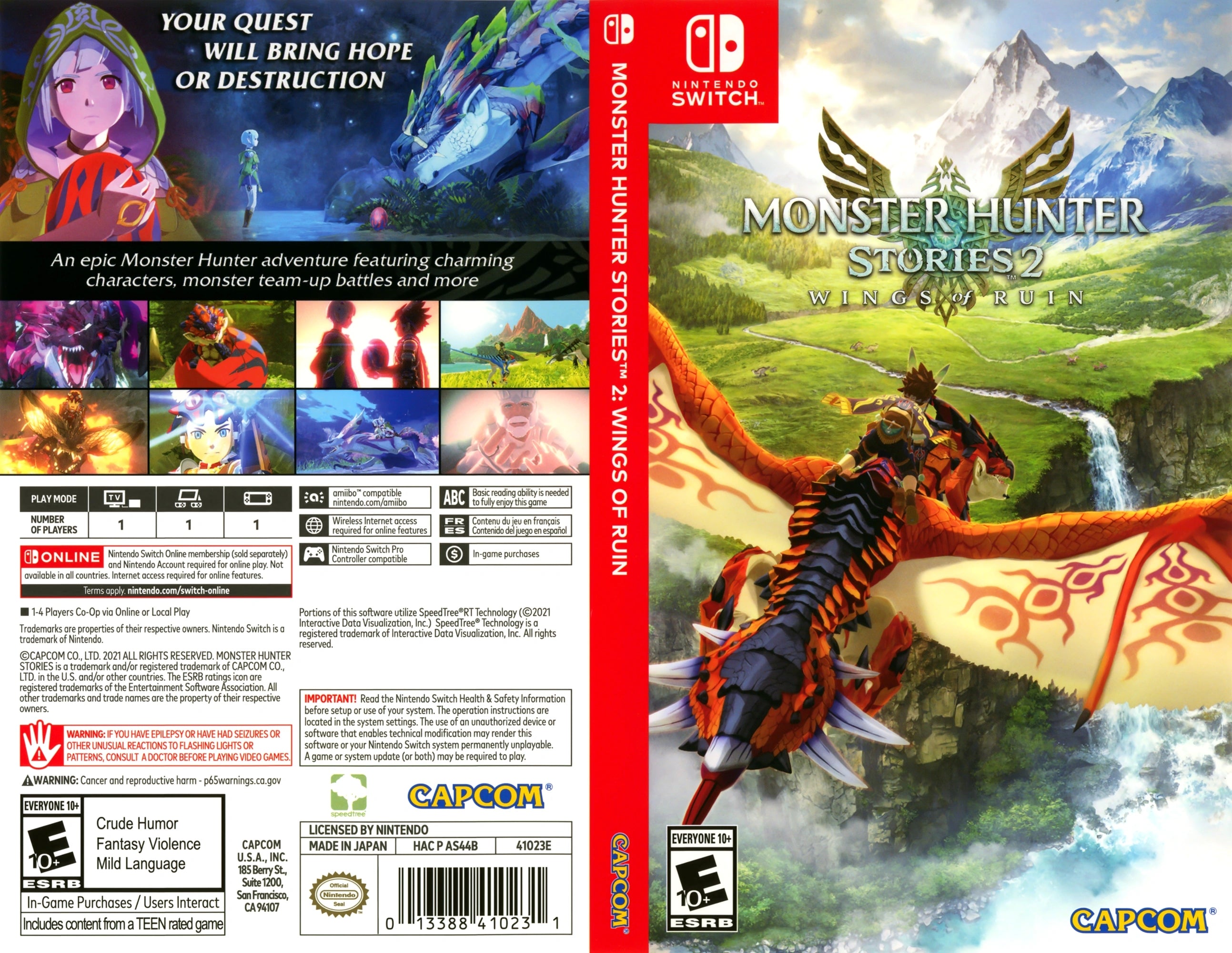 Monster Hunter Stories 2: Wings of Ruin Switch - Video Game - Used - CaveGamers - Image 4