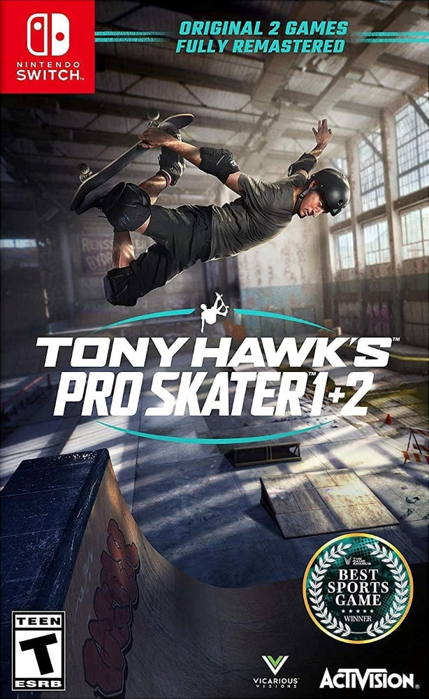 Tony Hawk's Pro Skater 1+2 Switch - Video Game - Used - CaveGamers