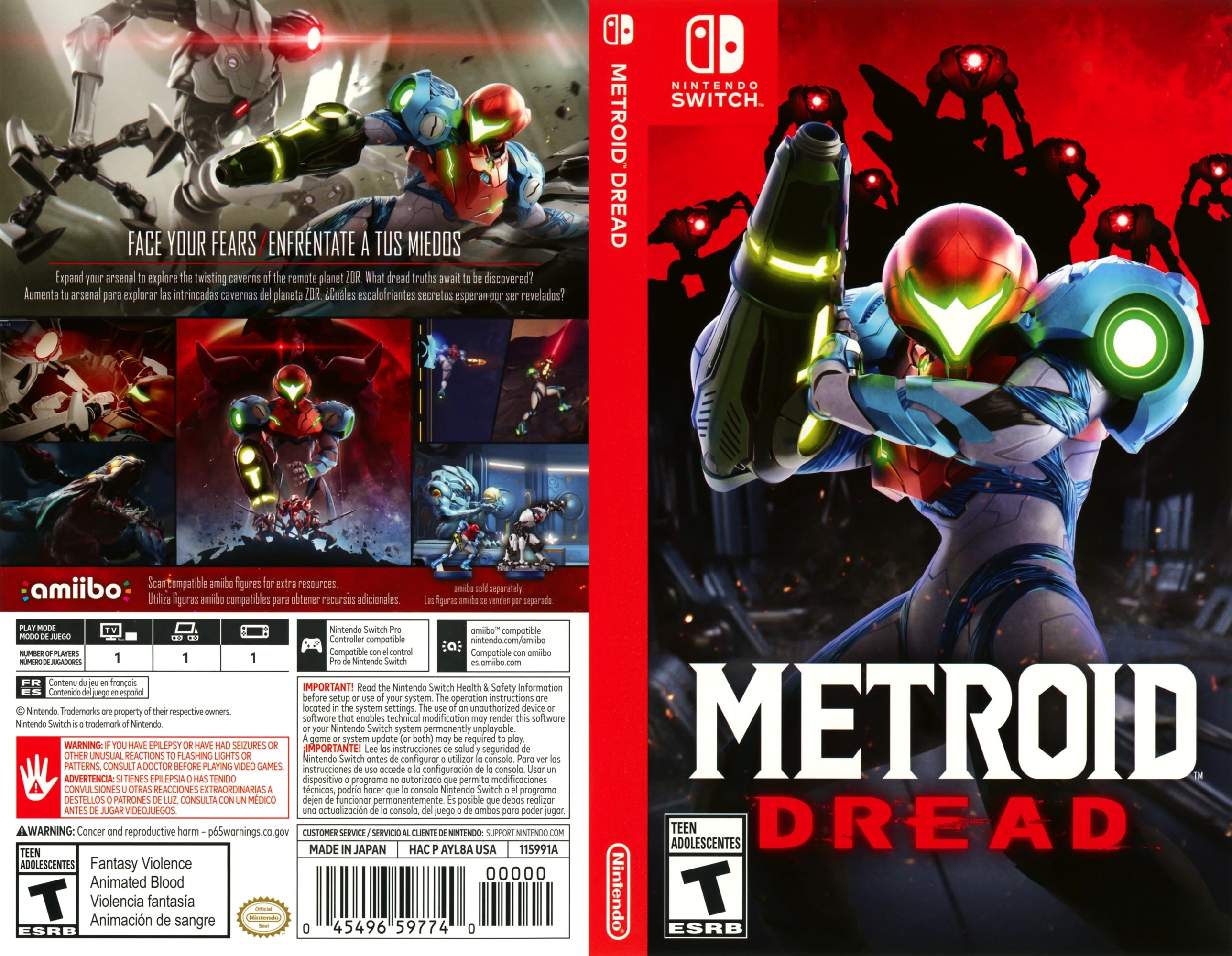 Metroid Dread Switch - Video Game - Used - CaveGamers - Image 3