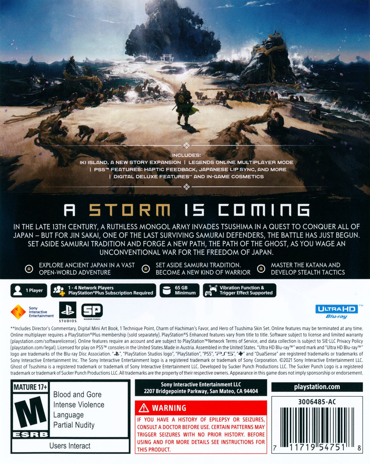 Ghost of Tsushima Director's Cut PS5 - Video Game - Used - CaveGamers - Image 2