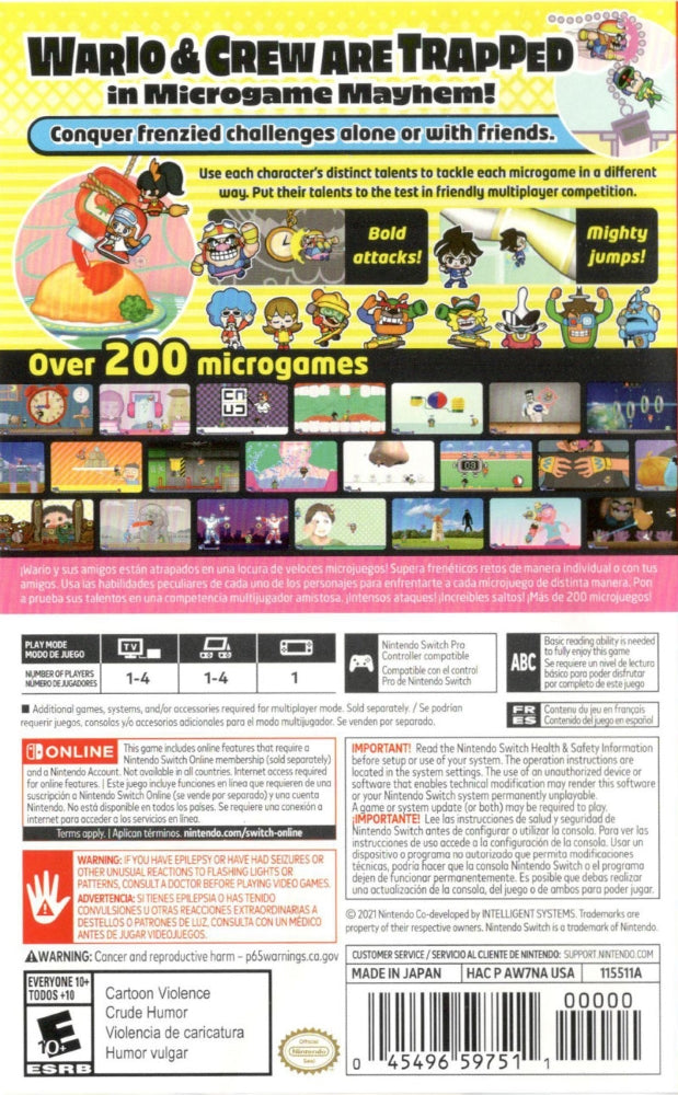 WarioWare: Get It Together Switch - Video Game - Used - CaveGamers - Image 2