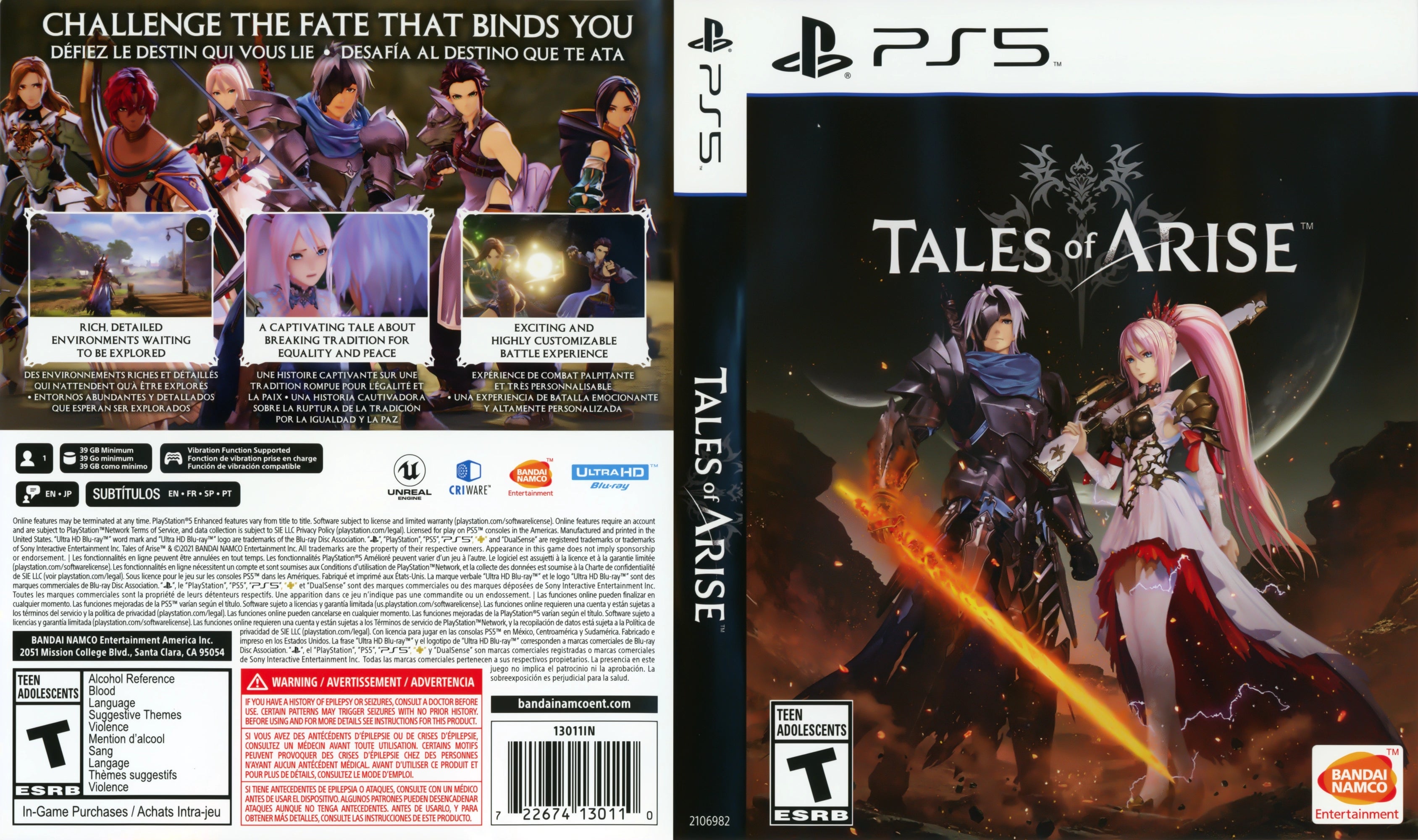 Tales of Arise PS5 - Video Game - Used - CaveGamers - Image 4
