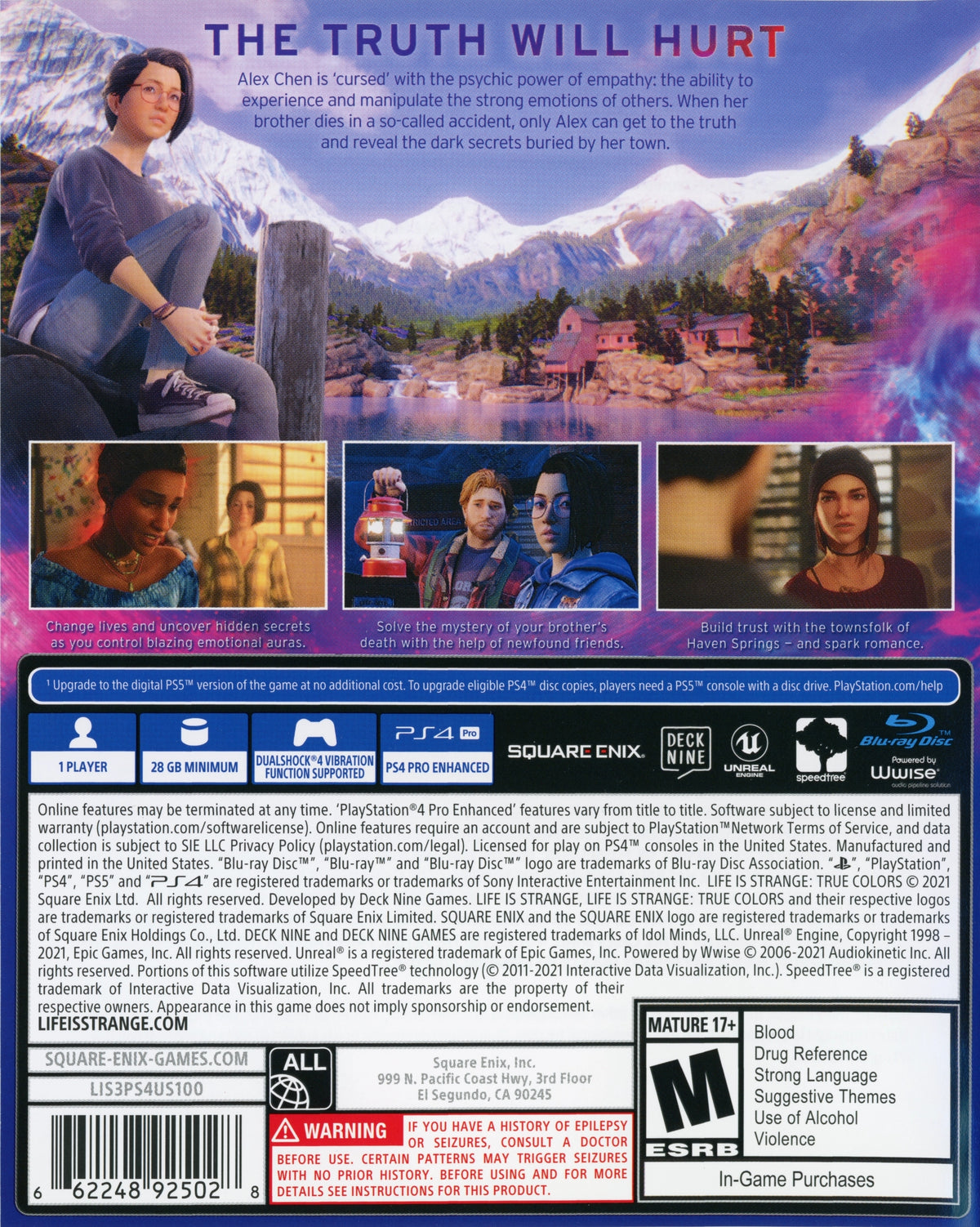 Life is Strange: True Colors PS4 - Video Game - Used - CaveGamers - Image 2