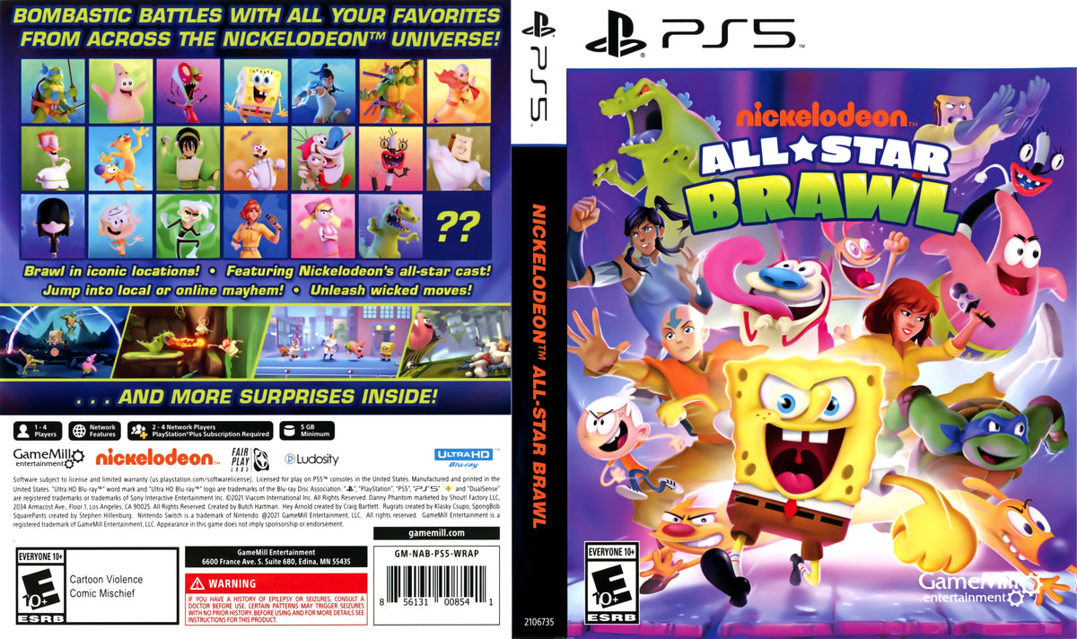 Nickelodeon All Star Brawl PS5 - Video Game - Used - CaveGamers - Image 4