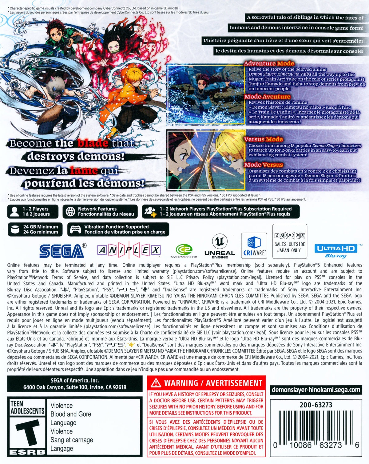 Demon Slayer: The Hinokami Chronicles PS5 - Video Game - Used - CaveGamers - Image 2