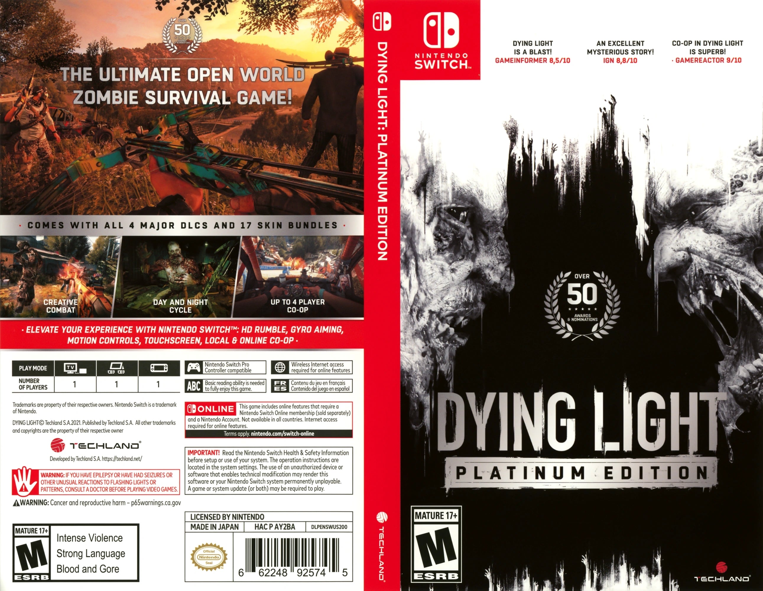 Dying Light: Platinum Edition Switch - Video Game - Used - CaveGamers - Image 4