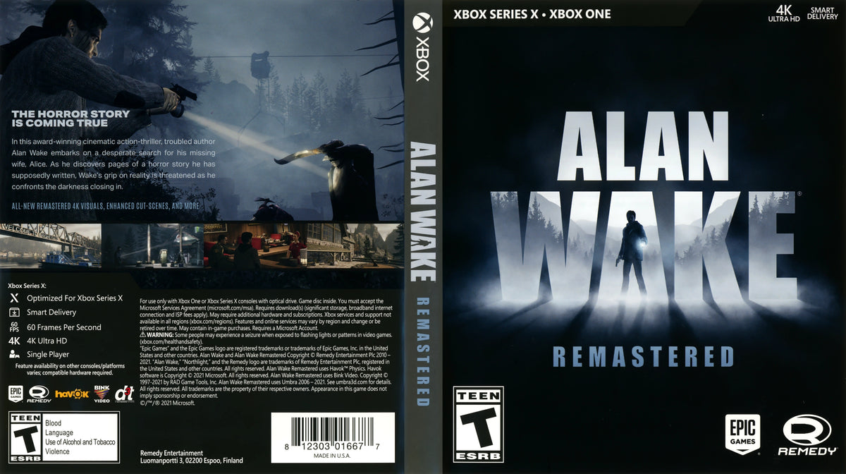 Alan Wake: Remastered Xbox Series X - Video Game - Used - CaveGamers - Image 3