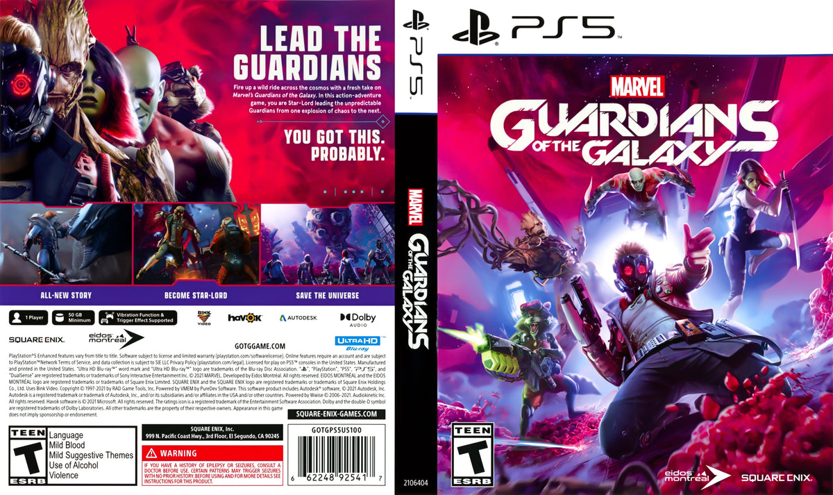 Marvel's Guardians of the Galaxy PS5 - Video Game - Used - CaveGamers - Image 3