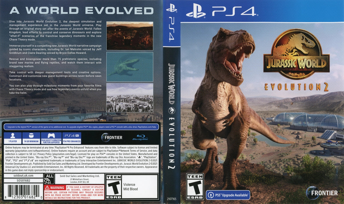 Jurassic World Evolution 2 PS4 - Video Game - Used - CaveGamers - Image 3
