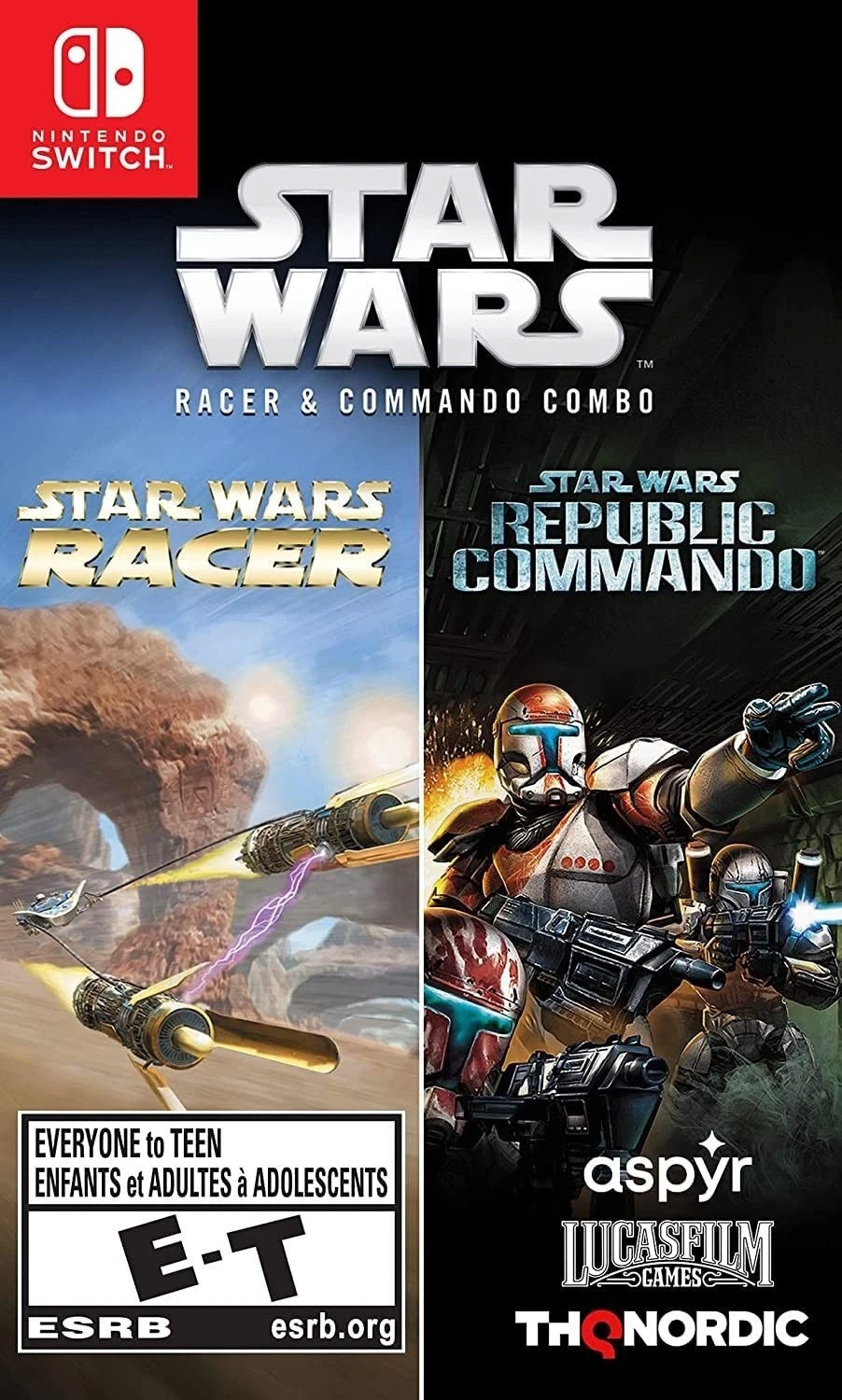 Star Wars Racer and Commando Combo Switch - Video Game - Used - CaveGamers