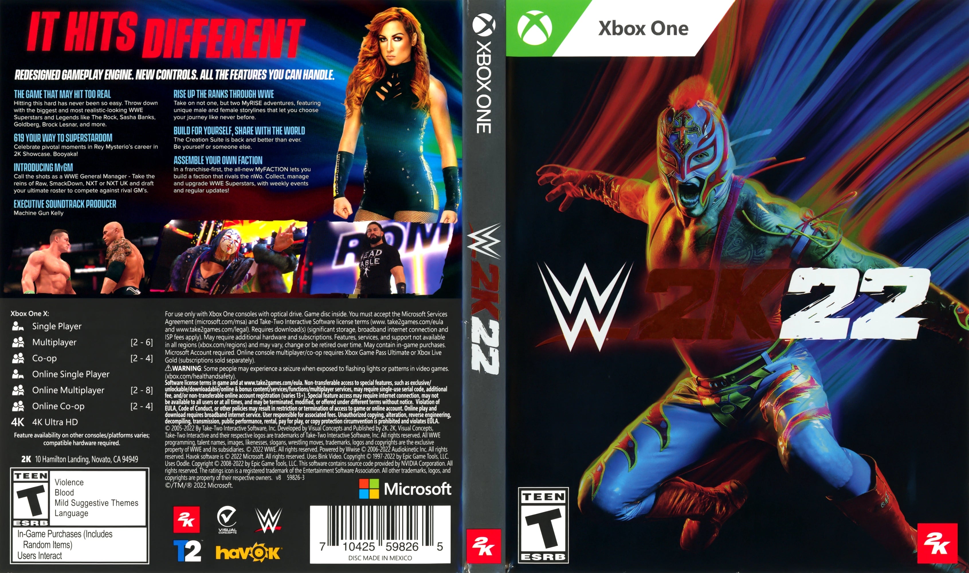 WWE 2K22 Xbox One - Video Game - Used - CaveGamers - Image 3