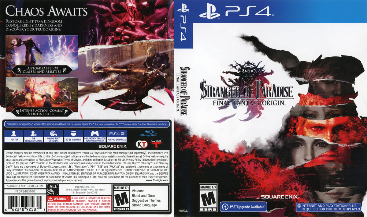 Stranger of Paradise Final Fantasy Origin PS4 - Video Game - Used - CaveGamers - Image 3