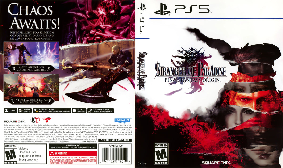 Stranger of Paradise Final Fantasy Origin PS5 - Video Game - Used - CaveGamers - Image 4