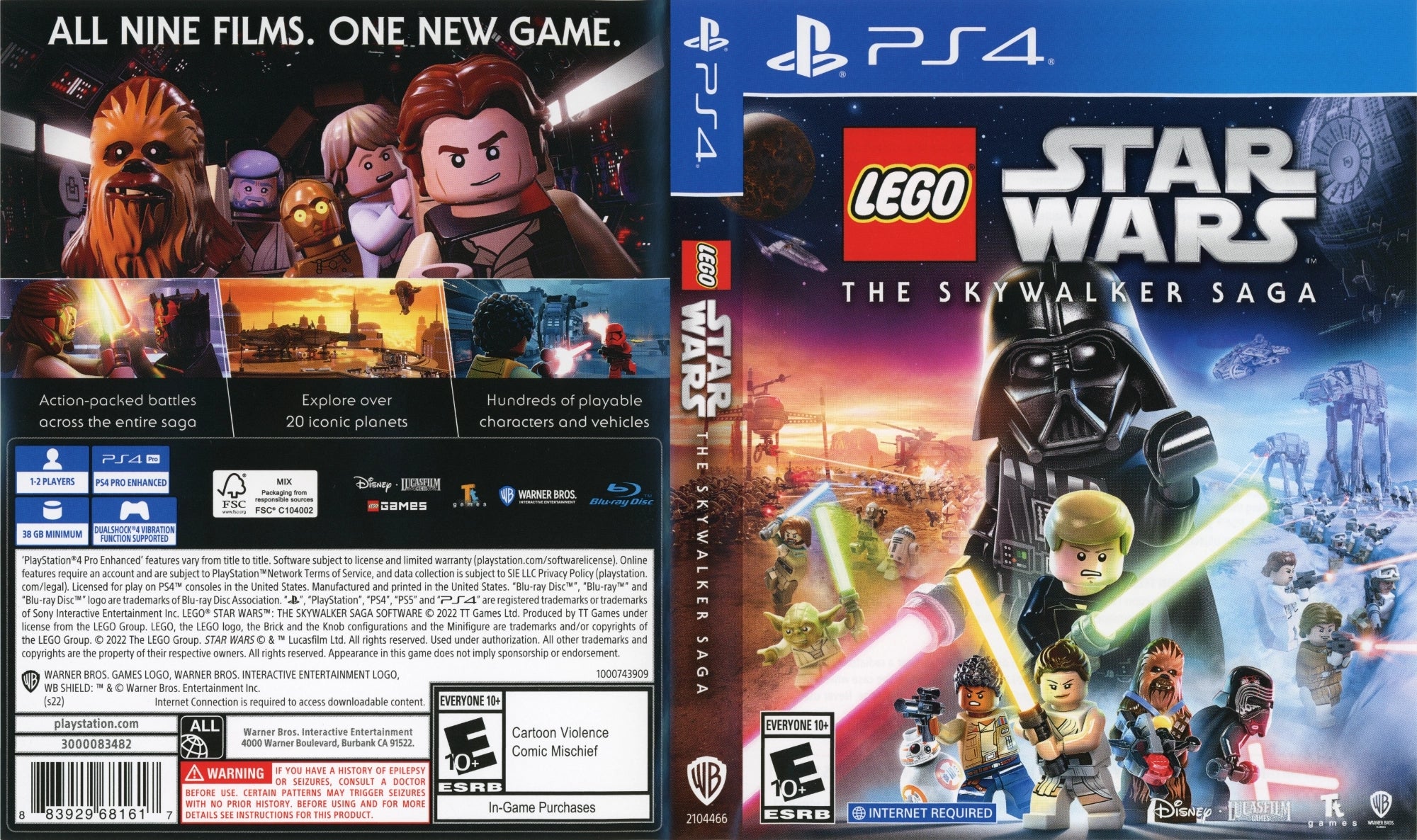 LEGO Star Wars: The Skywalker Saga PS4 - Video Game - Used - CaveGamers - Image 3