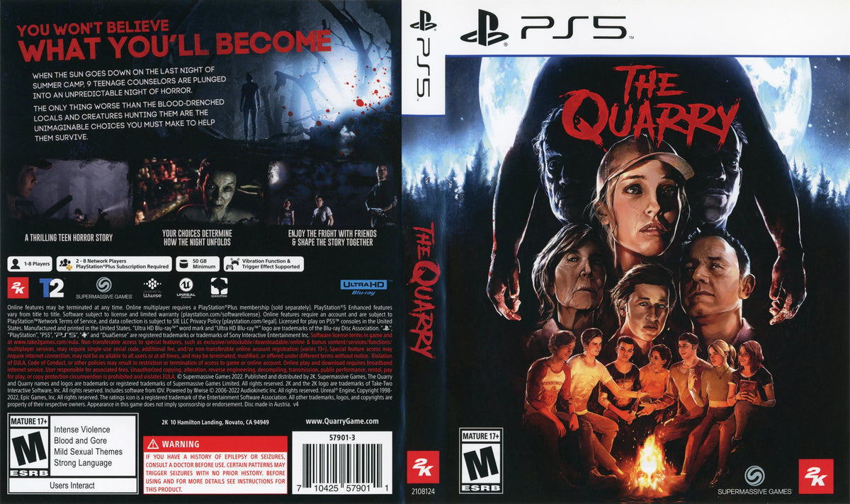The Quarry PS5 - Video Game - Used - CaveGamers - Image 4
