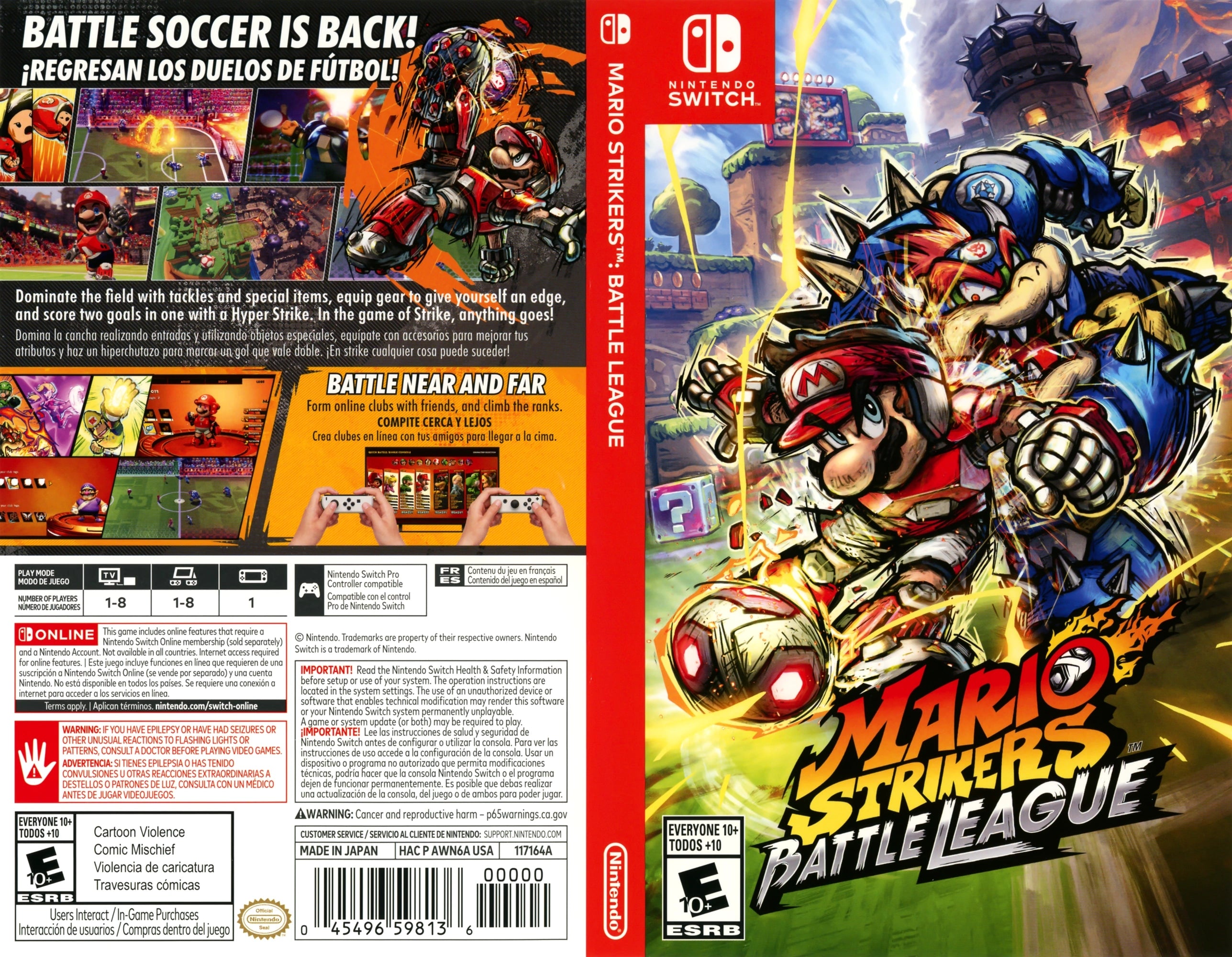 Mario Strikers: Battle League Switch - Video Game - Used - CaveGamers - Image 4
