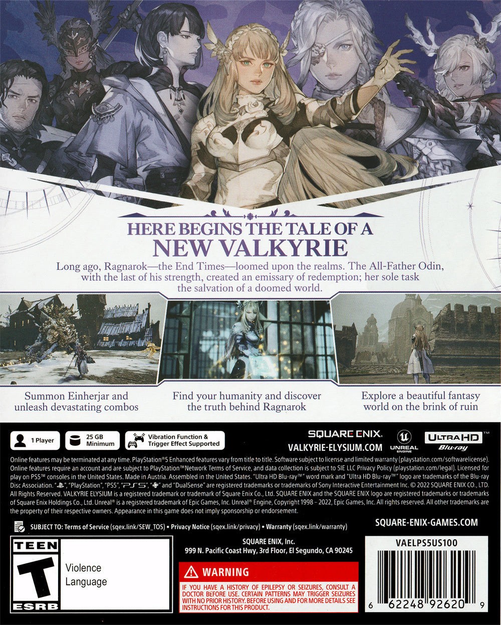 Valkyrie Elysium PS5 - Video Game - Used - CaveGamers - Image 2