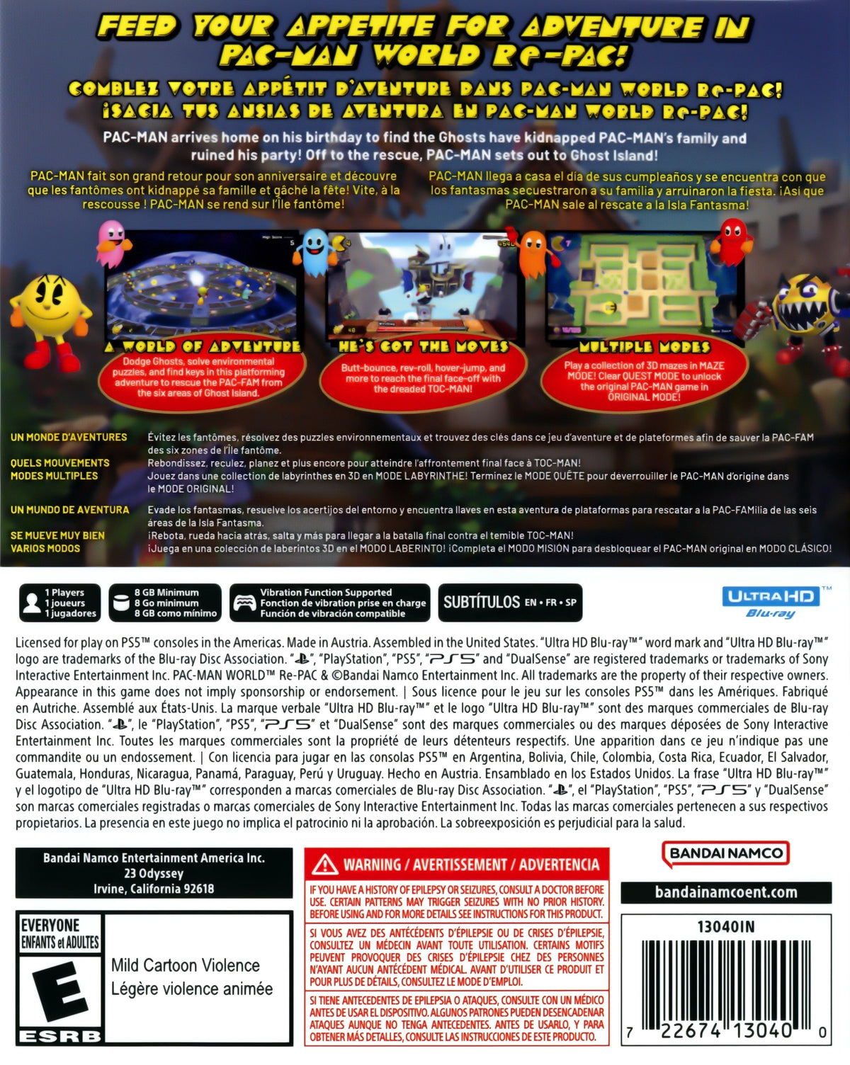 Pac-Man World Re-PAC PS5 - Video Game - Used - CaveGamers - Image 2