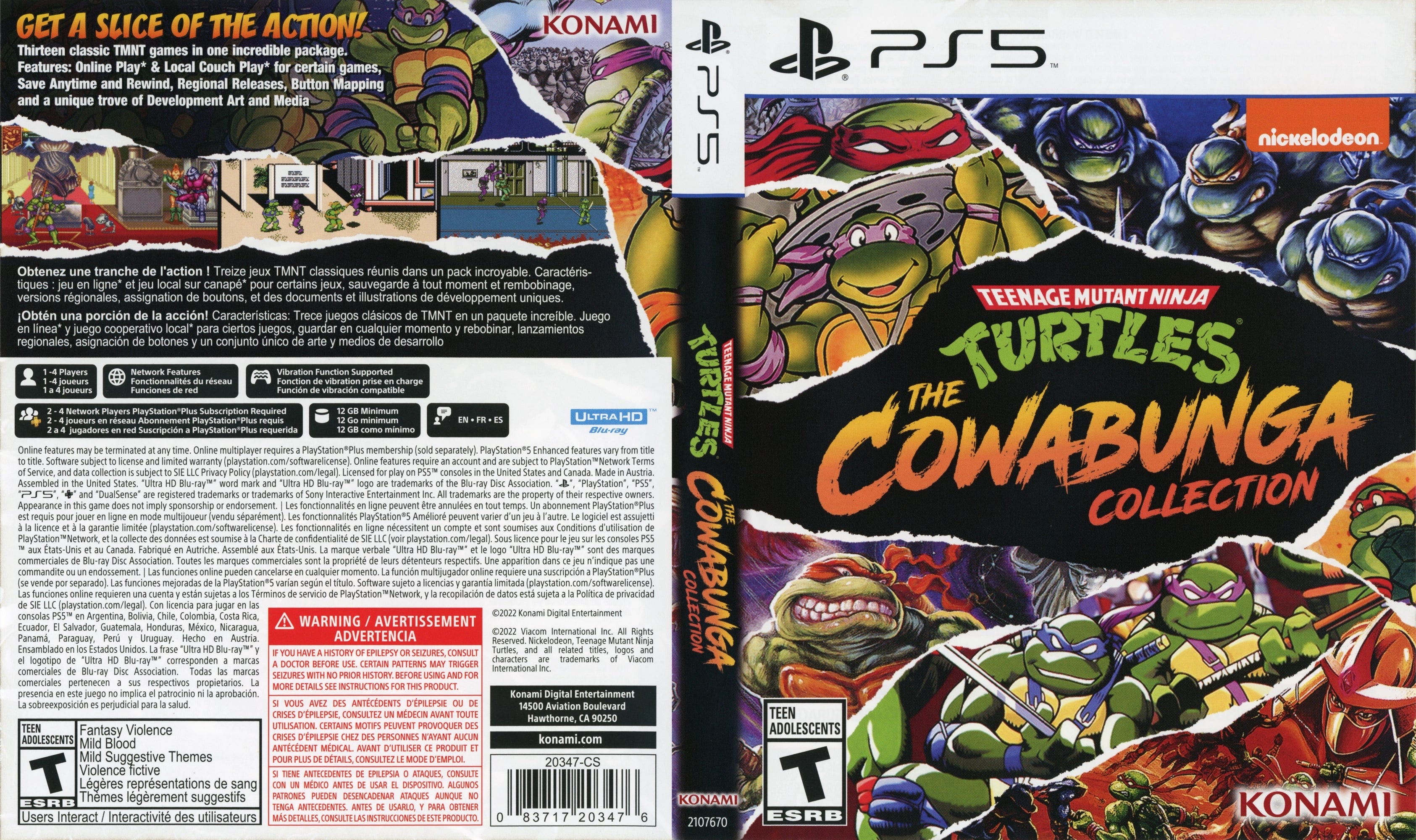 Teenage Mutant Ninja Turtles Cowabunga Collection PS5 - Video Game - Used - CaveGamers - Image 4