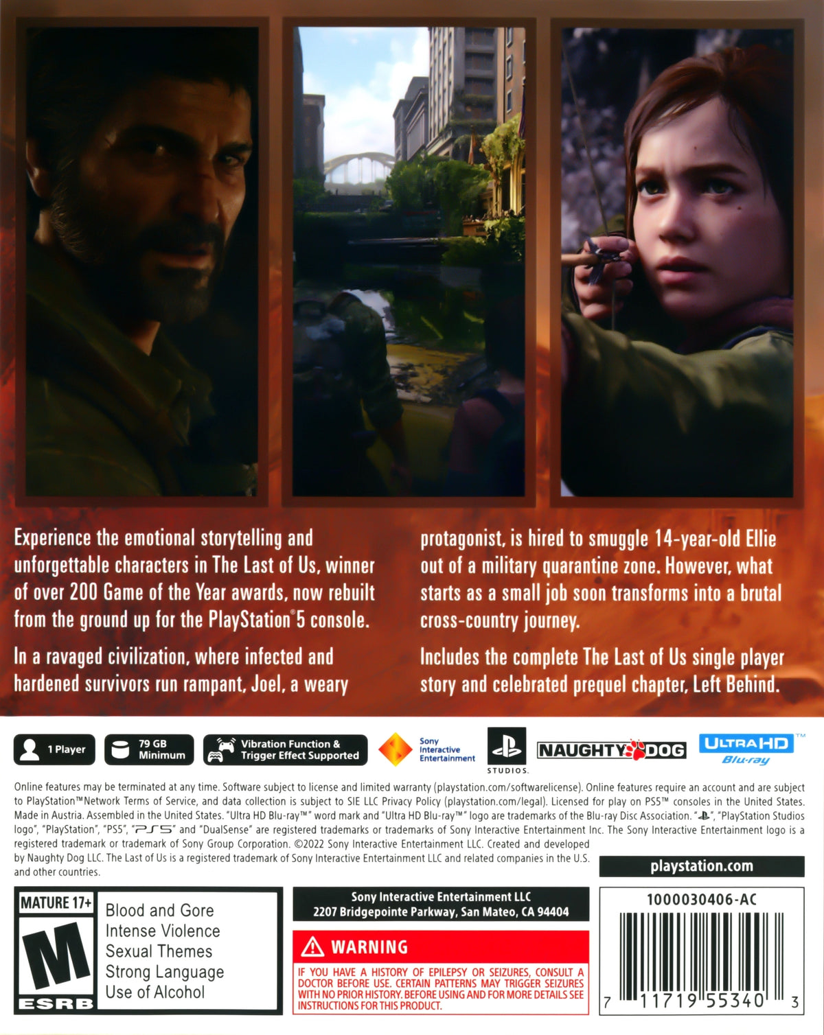 The Last of Us Part I PS5 - Video Game - Used - CaveGamers - Image 2