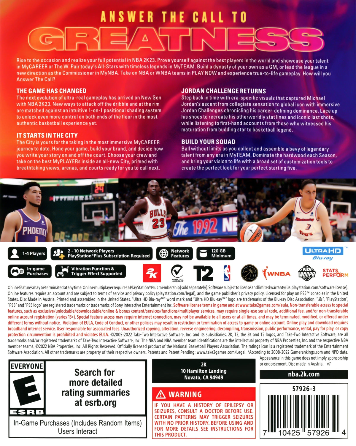 NBA 2K23 PS5 - Video Game - Used - CaveGamers - Image 2