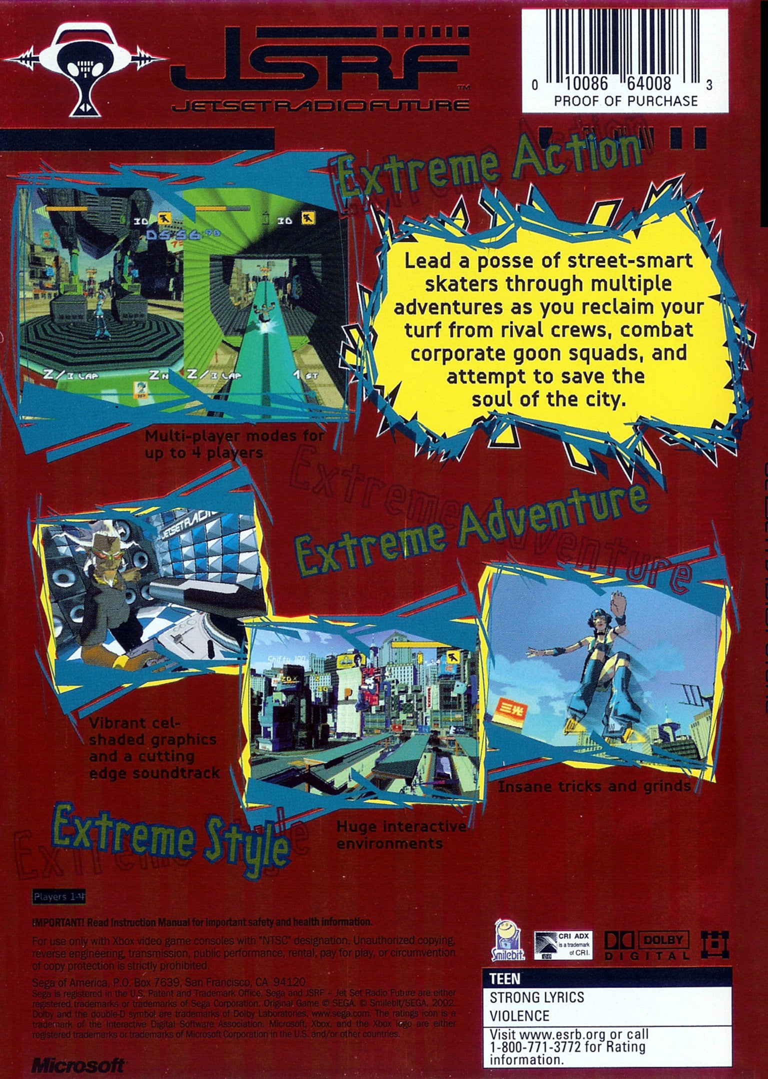 JSRF: Jetset Radio Future Xbox - Video Game - Used - CaveGamers - Image 2