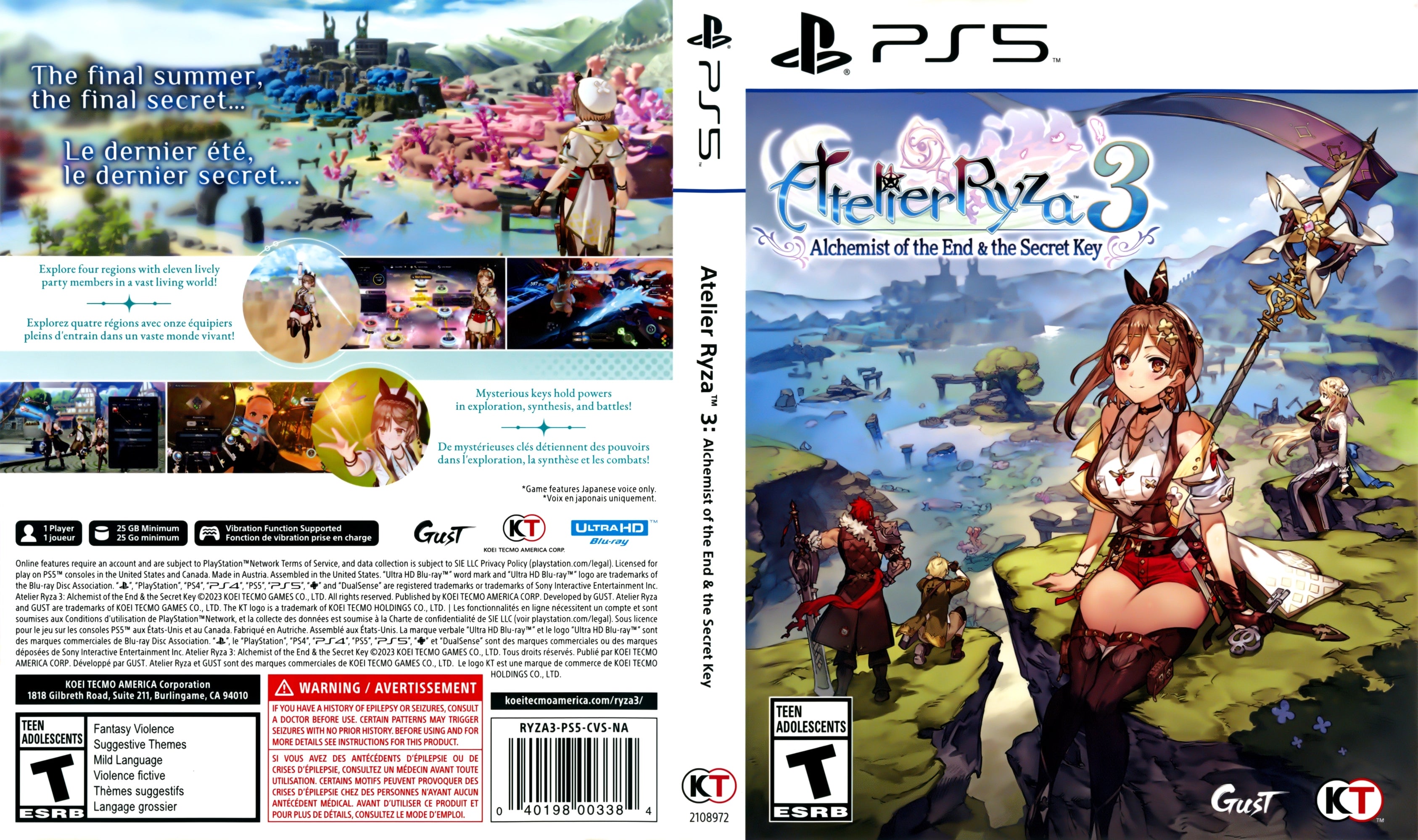 Atelier Ryza 3: Alchemist of the End & the Secret Key PS5 - Video Game - Used - CaveGamers - Image 3