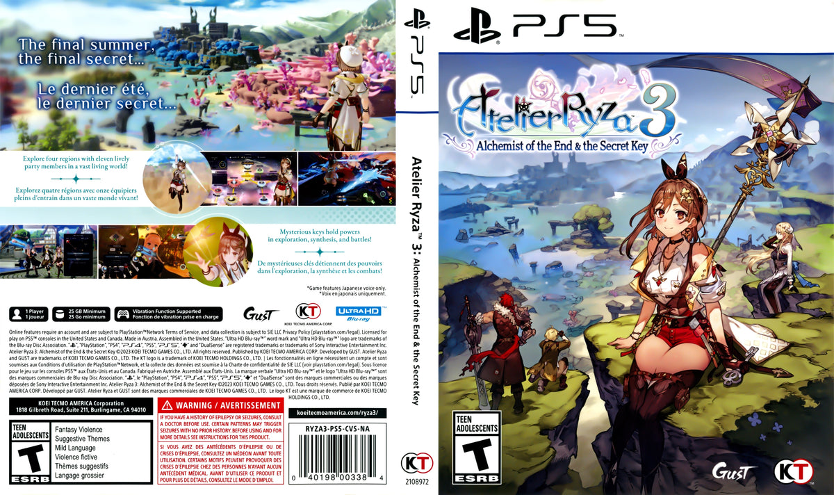 Atelier Ryza 3: Alchemist of the End & the Secret Key PS5 - Video Game - Used - CaveGamers - Image 4