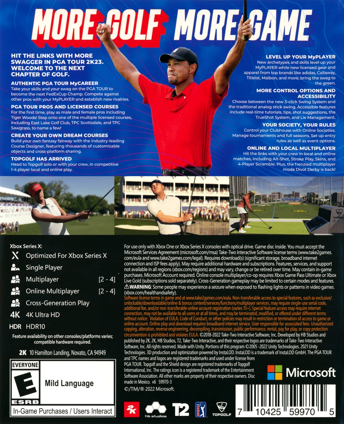 PGA Tour 2K23 Xbox Series X - Video Game - Used - CaveGamers - Image 2