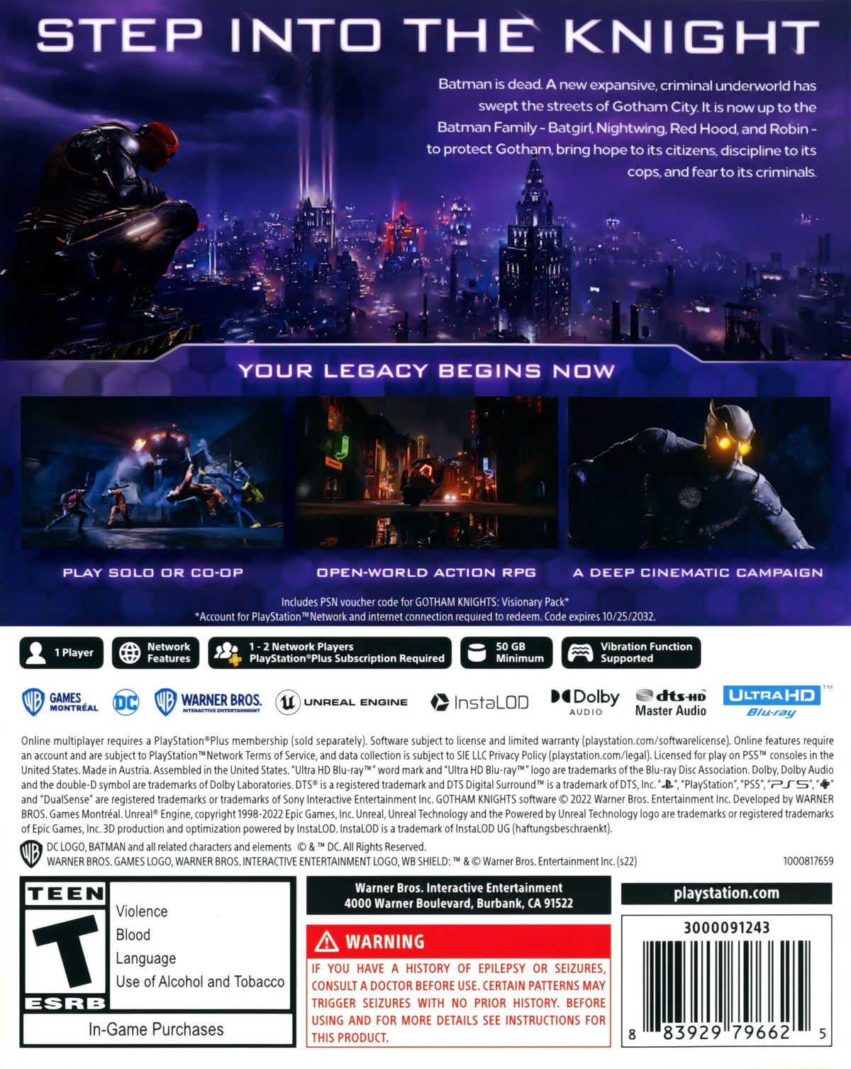 Gotham Knights [Deluxe Edition] PS5 - Video Game - Used - CaveGamers - Image 2