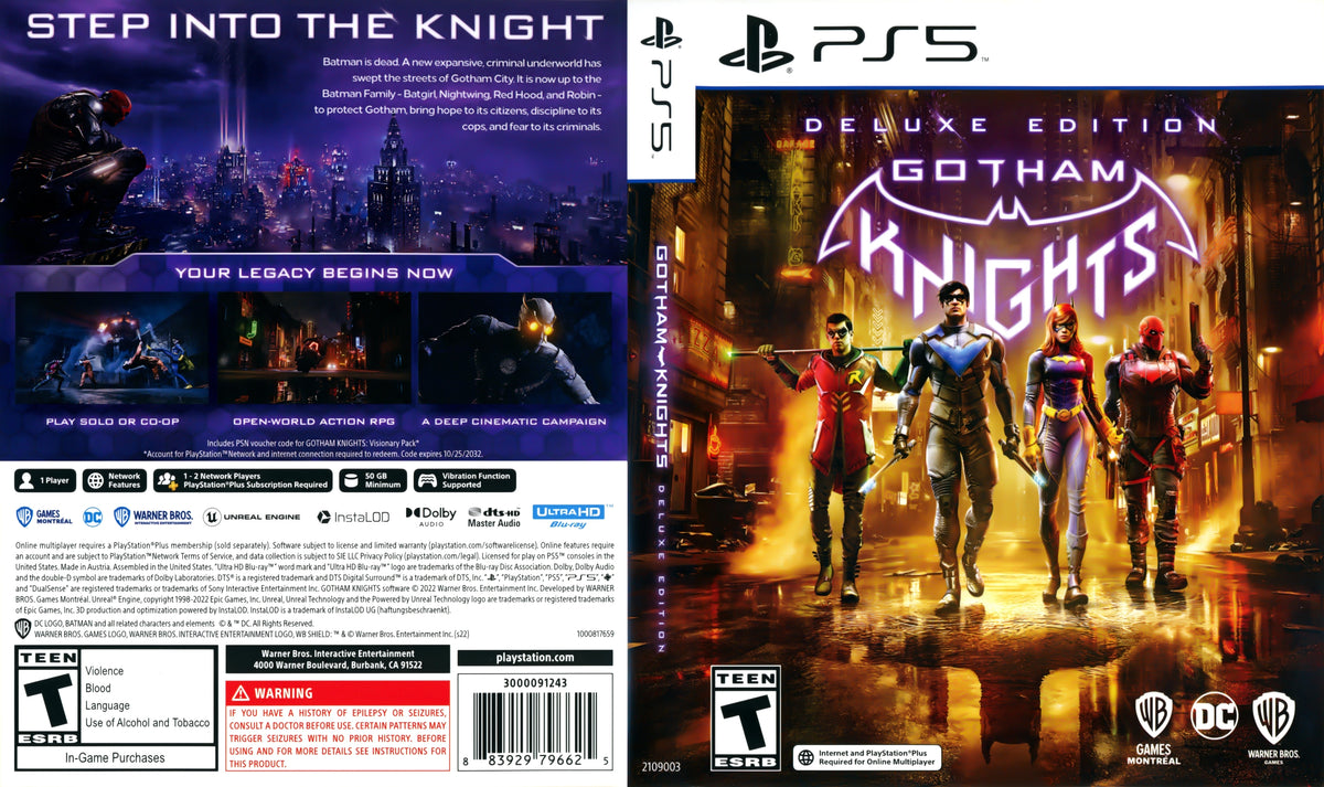 Gotham Knights [Deluxe Edition] PS5 - Video Game - Used - CaveGamers - Image 3