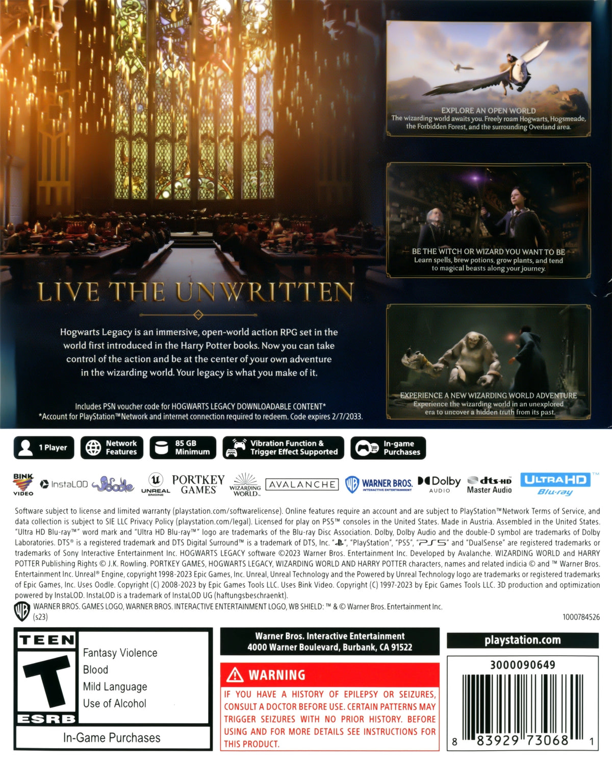Hogwarts Legacy PS5 - Video Game - Used - CaveGamers - Image 2
