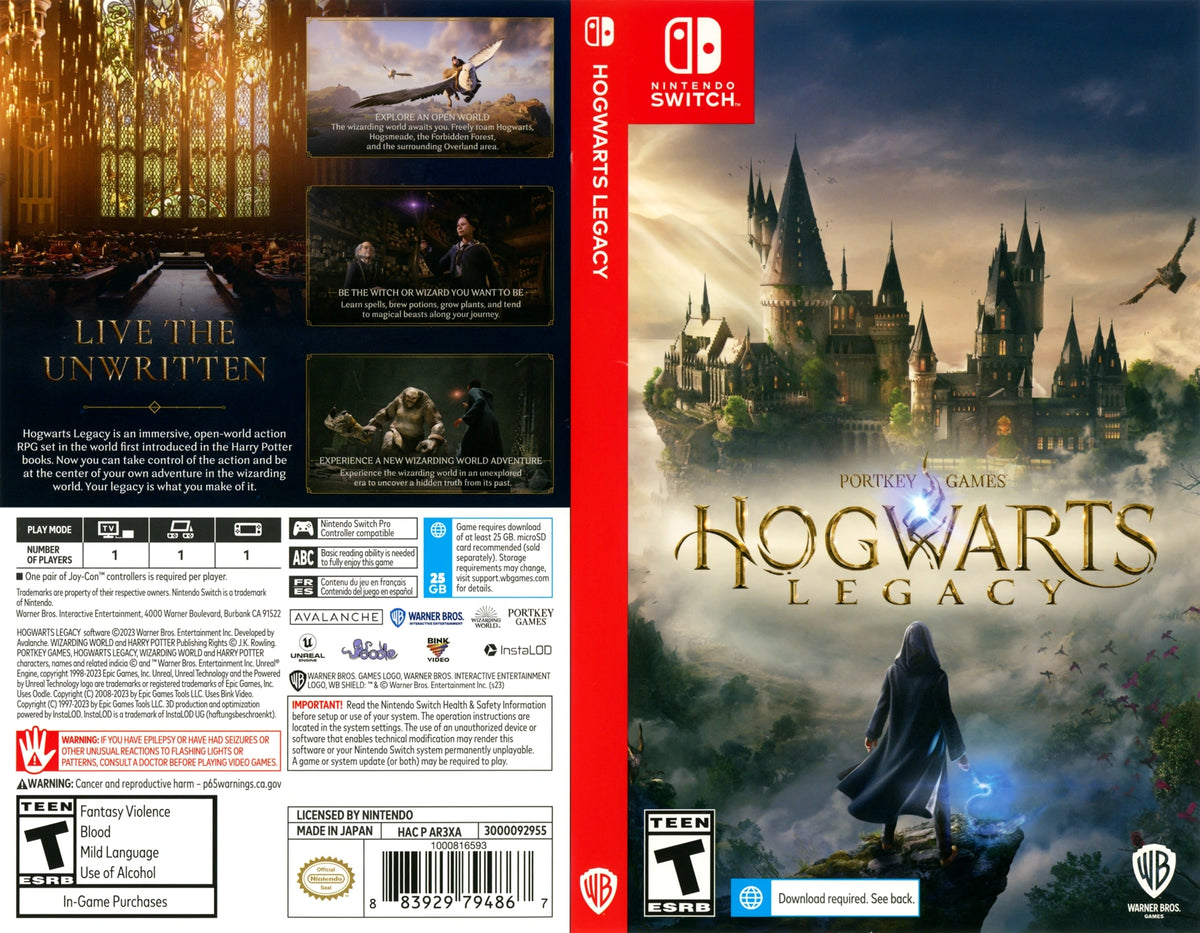 Hogwarts Legacy Switch - Video Game - Used - CaveGamers - Image 4
