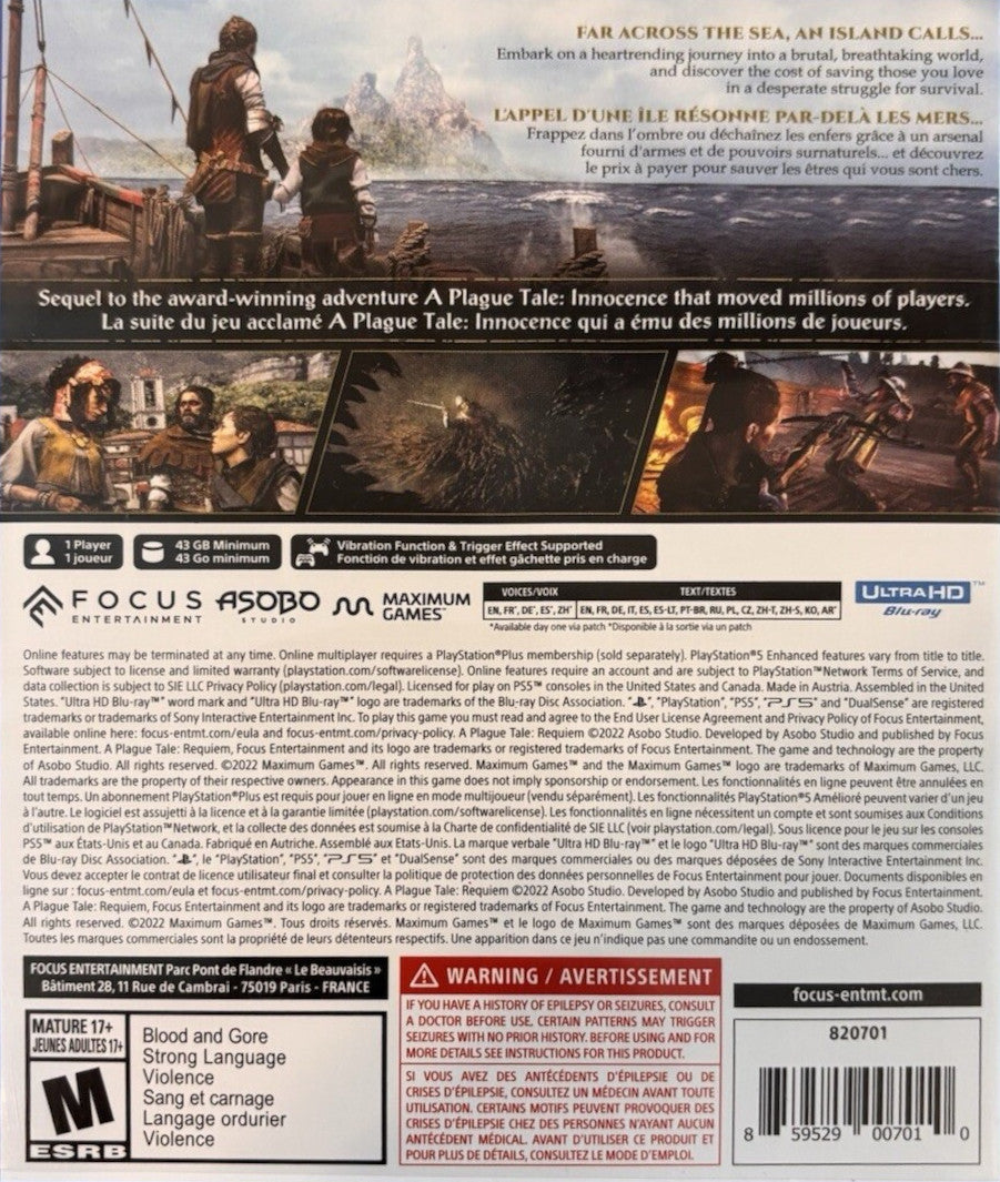 A Plague Tale: Requiem PS5 - Video Game - Used - CaveGamers - Image 2