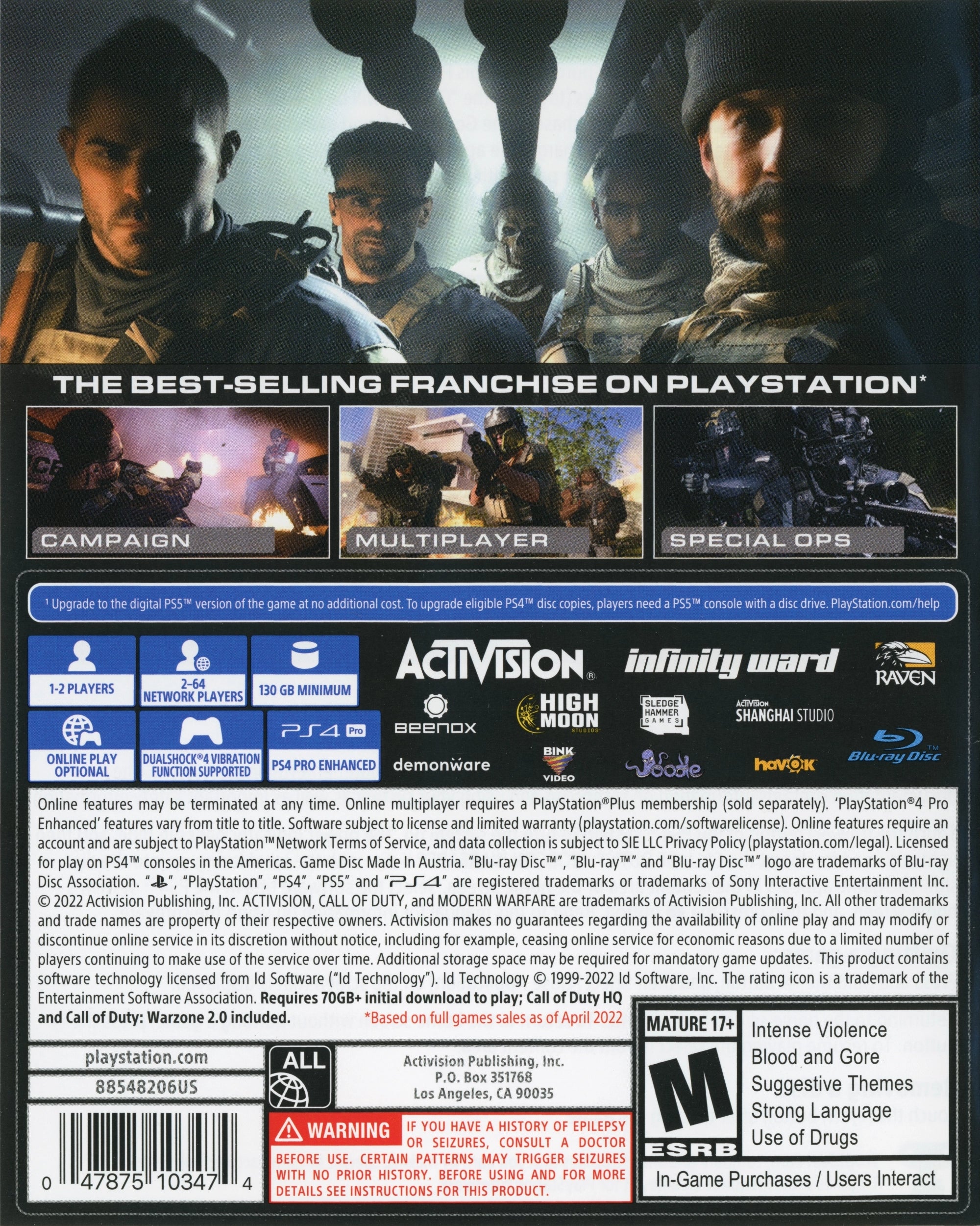 Call of Duty: Modern Warfare II PS4 - Video Game - Used - CaveGamers - Image 2