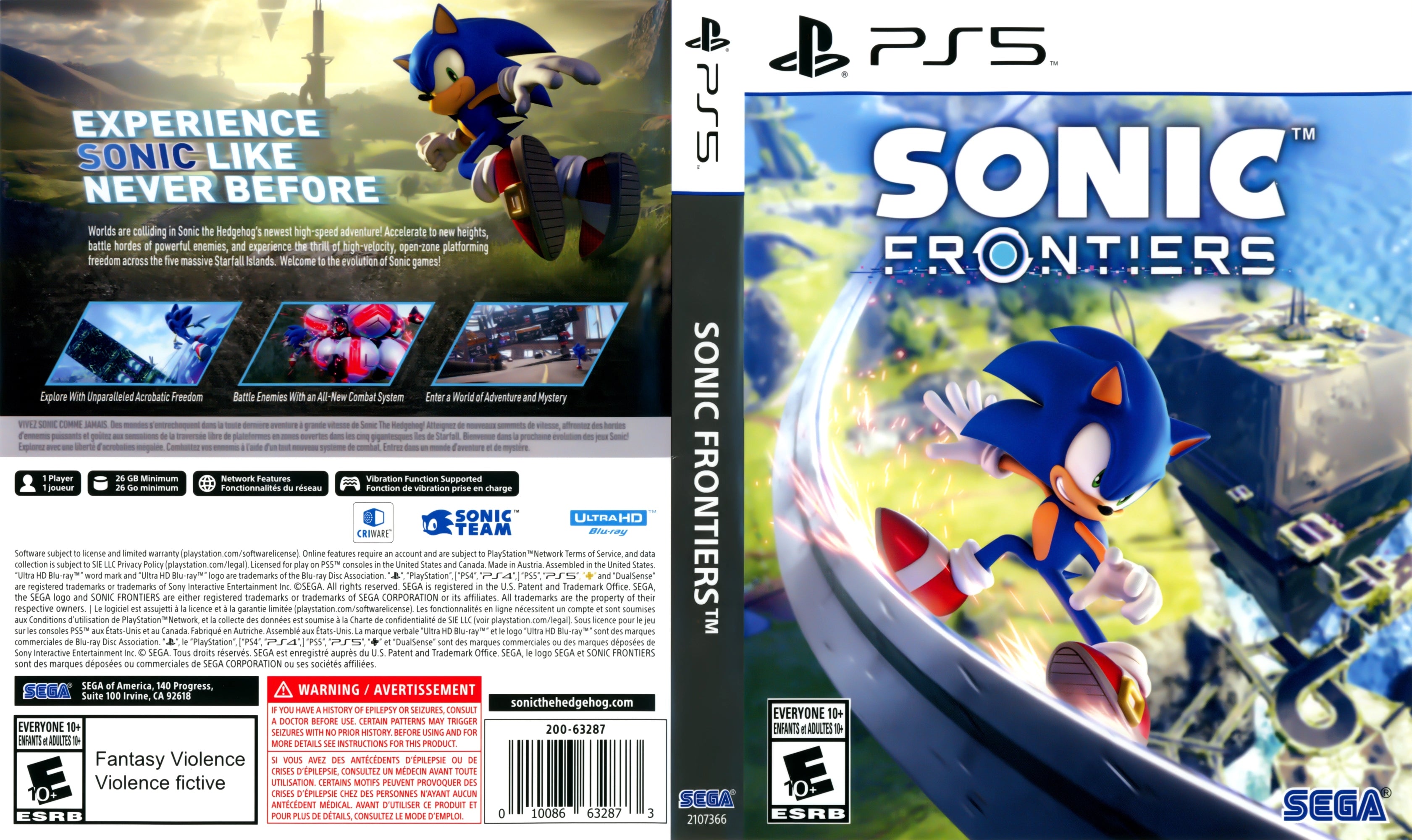 Sonic Frontiers PS5 - Video Game - Used - CaveGamers - Image 4