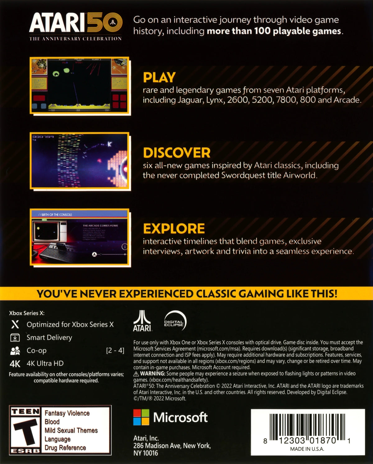 Atari 50: The Anniversary Celebration Xbox Series X - Video Game - Used - CaveGamers - Image 2
