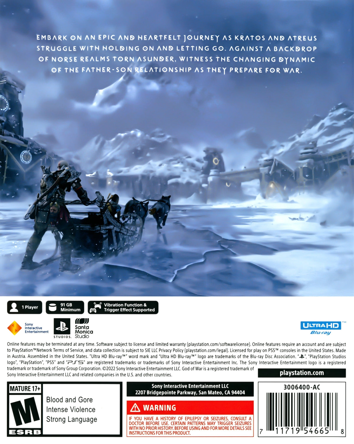 God of War Ragnarok PS5 - Video Game - Used - CaveGamers - Image 2