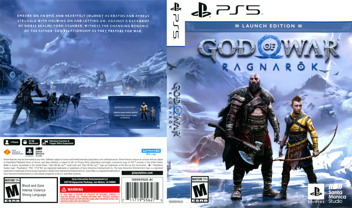 God of War Ragnarok PS5 - Video Game - Used - CaveGamers - Image 5