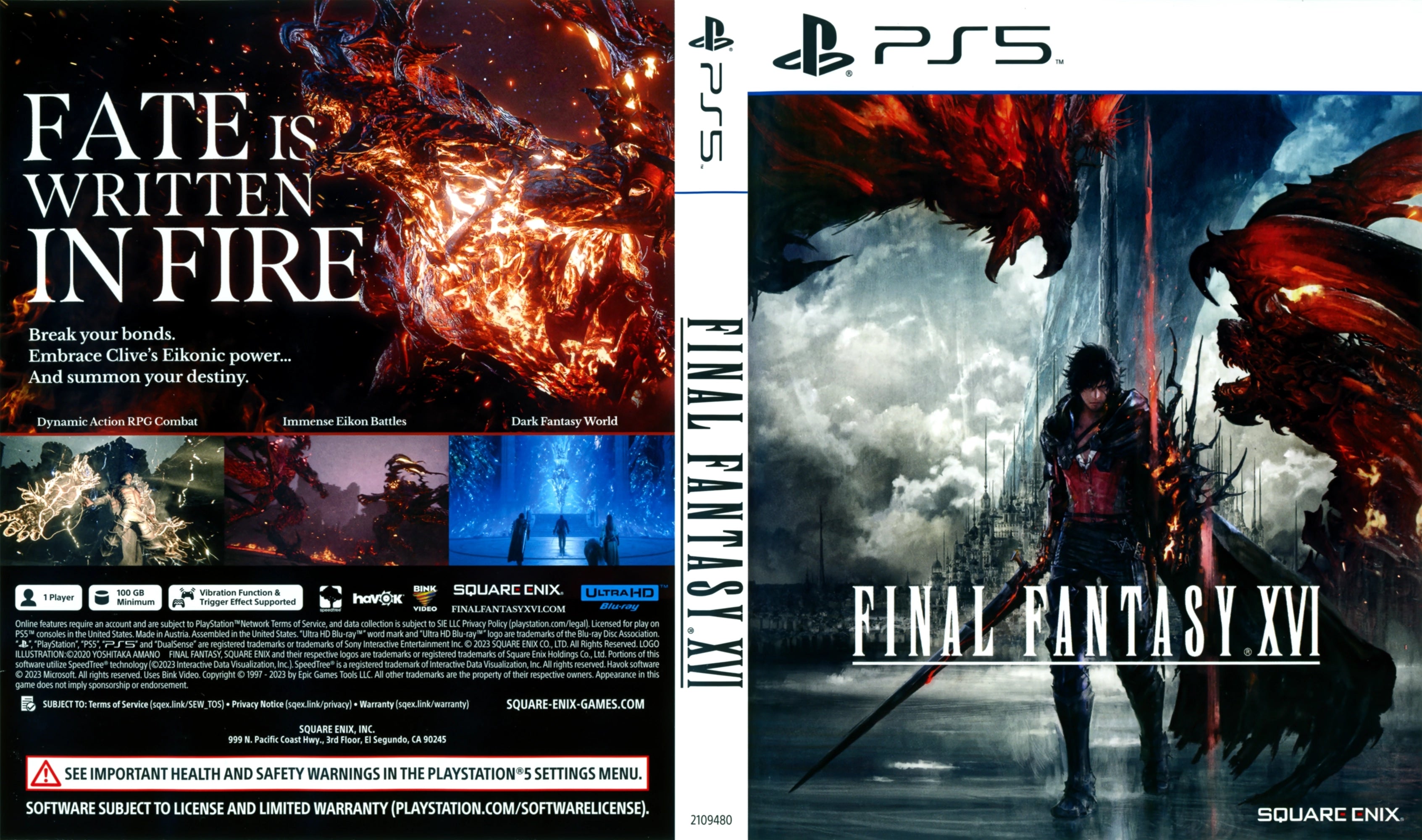 Final Fantasy XVI PS5 - Video Game - Used - CaveGamers - Image 5