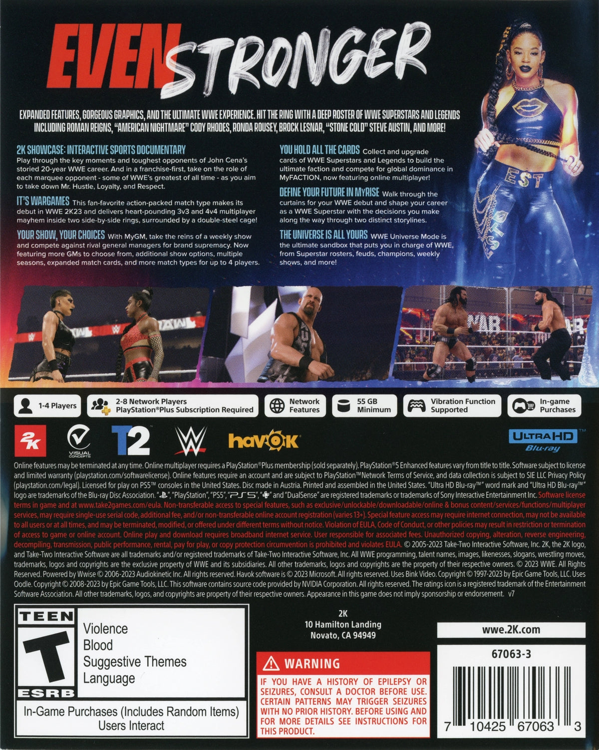 WWE 2K23 PS5 - Video Game - Used - CaveGamers - Image 2