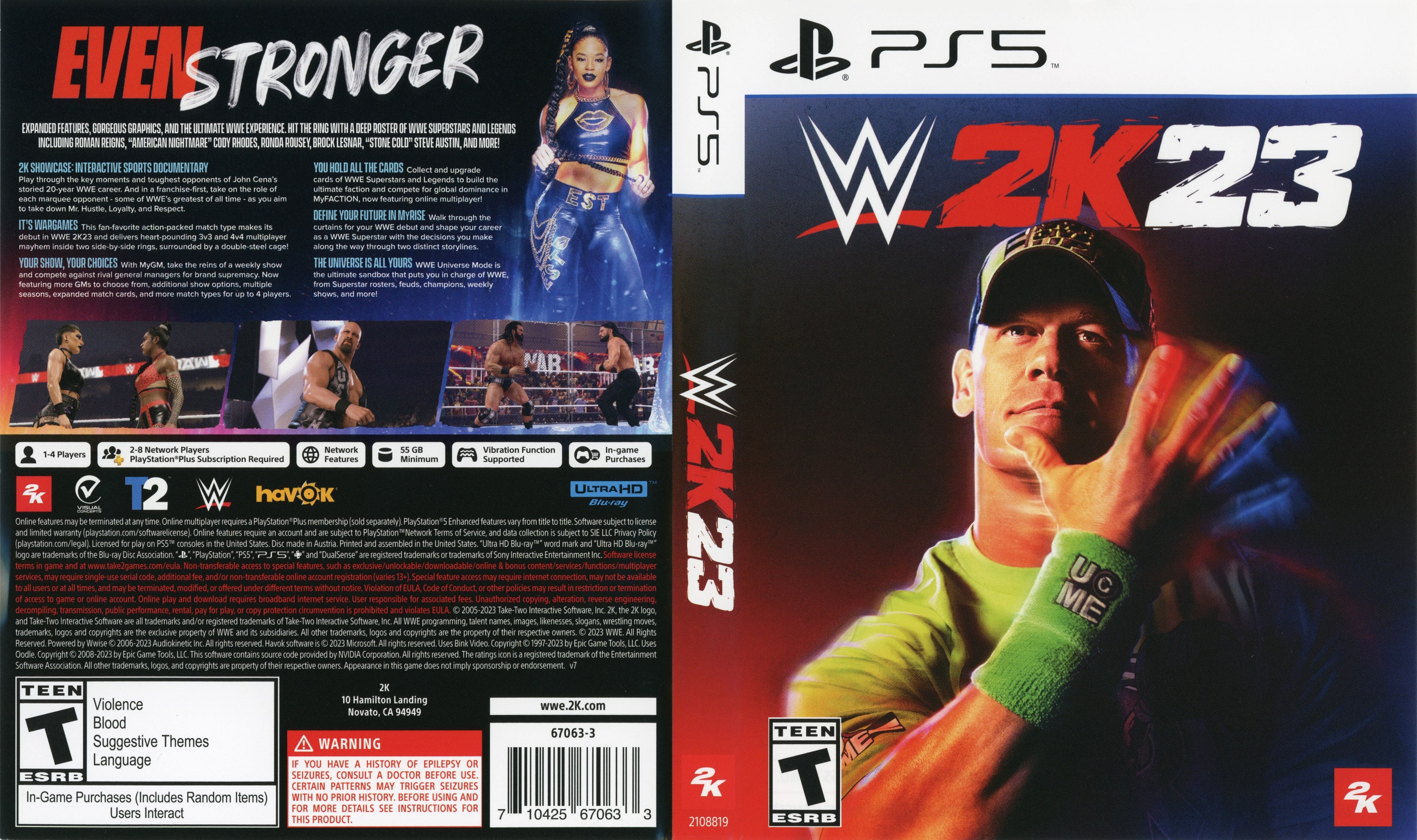 WWE 2K23 PS5 - Video Game - Used - CaveGamers - Image 4