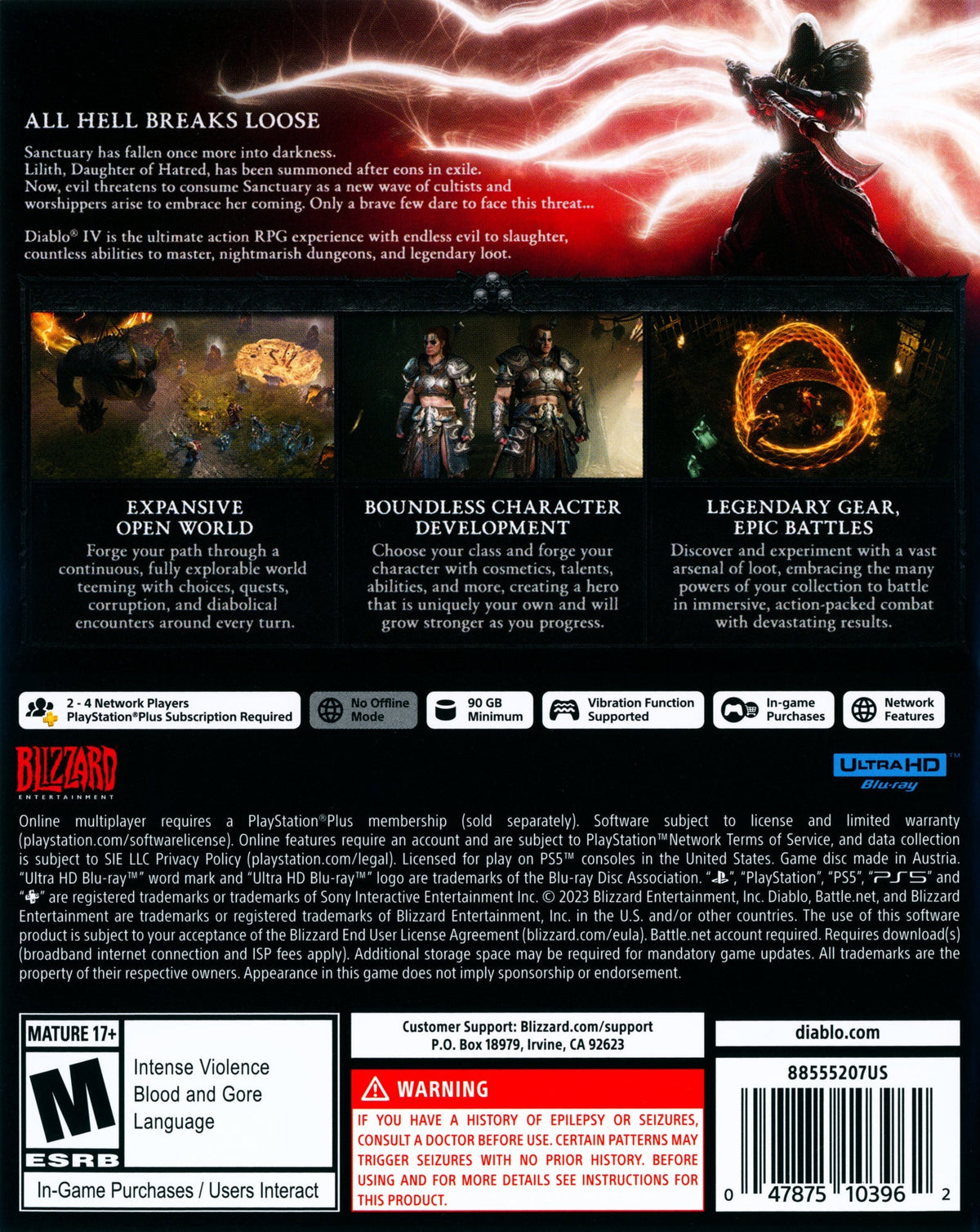 Diablo IV PS5 - Video Game - Used - CaveGamers - Image 2