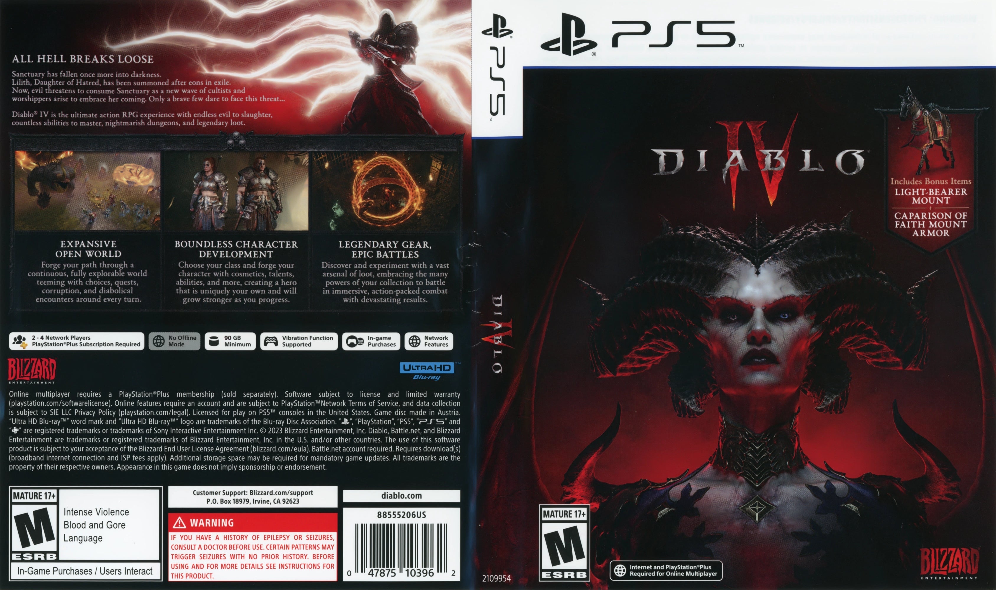 Diablo IV PS5 - Video Game - Used - CaveGamers - Image 4