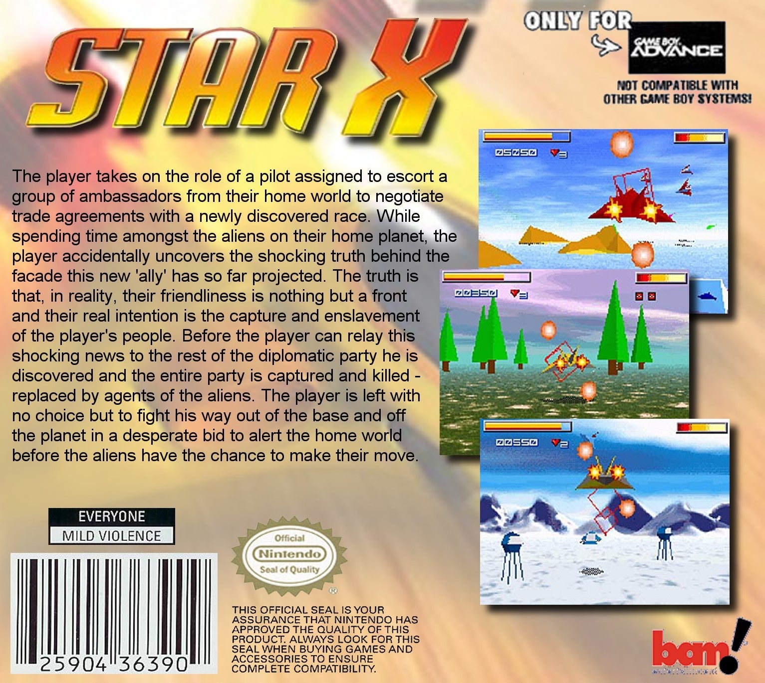 Star X Game Boy Advance - Video Game - Used - CaveGamers - Image 2