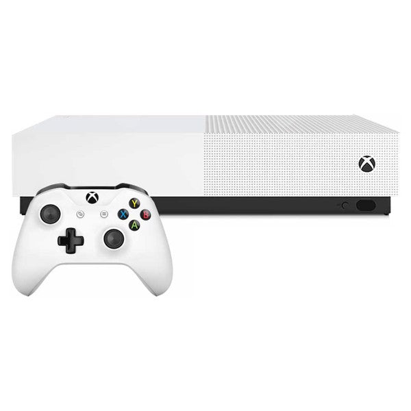 Xbox One S 1TB Console - White [All Digital] - Video Game System - Used - CaveGamers - Image 2