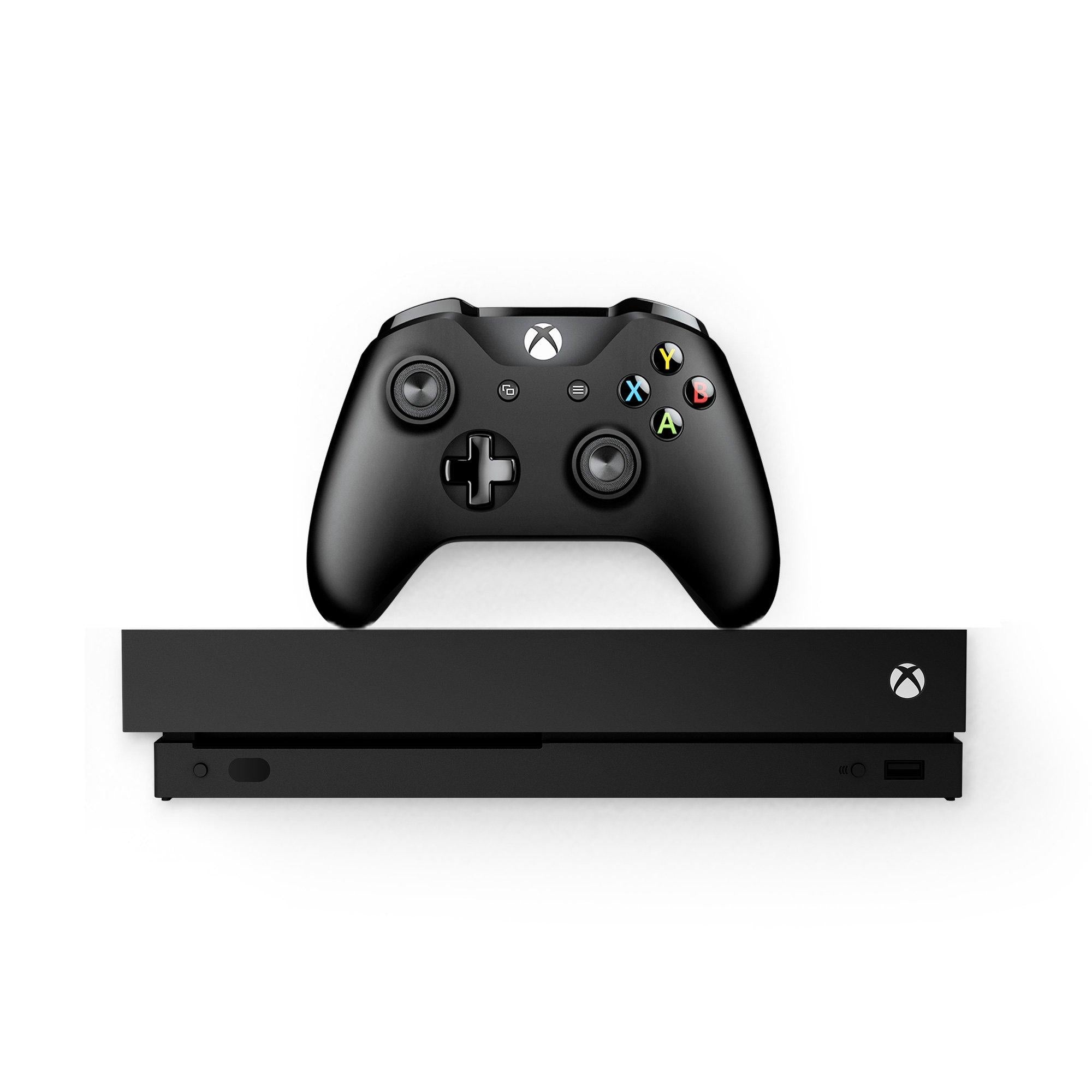 Xbox One X 1TB Console - Black - Video Game System - Used - CaveGamers