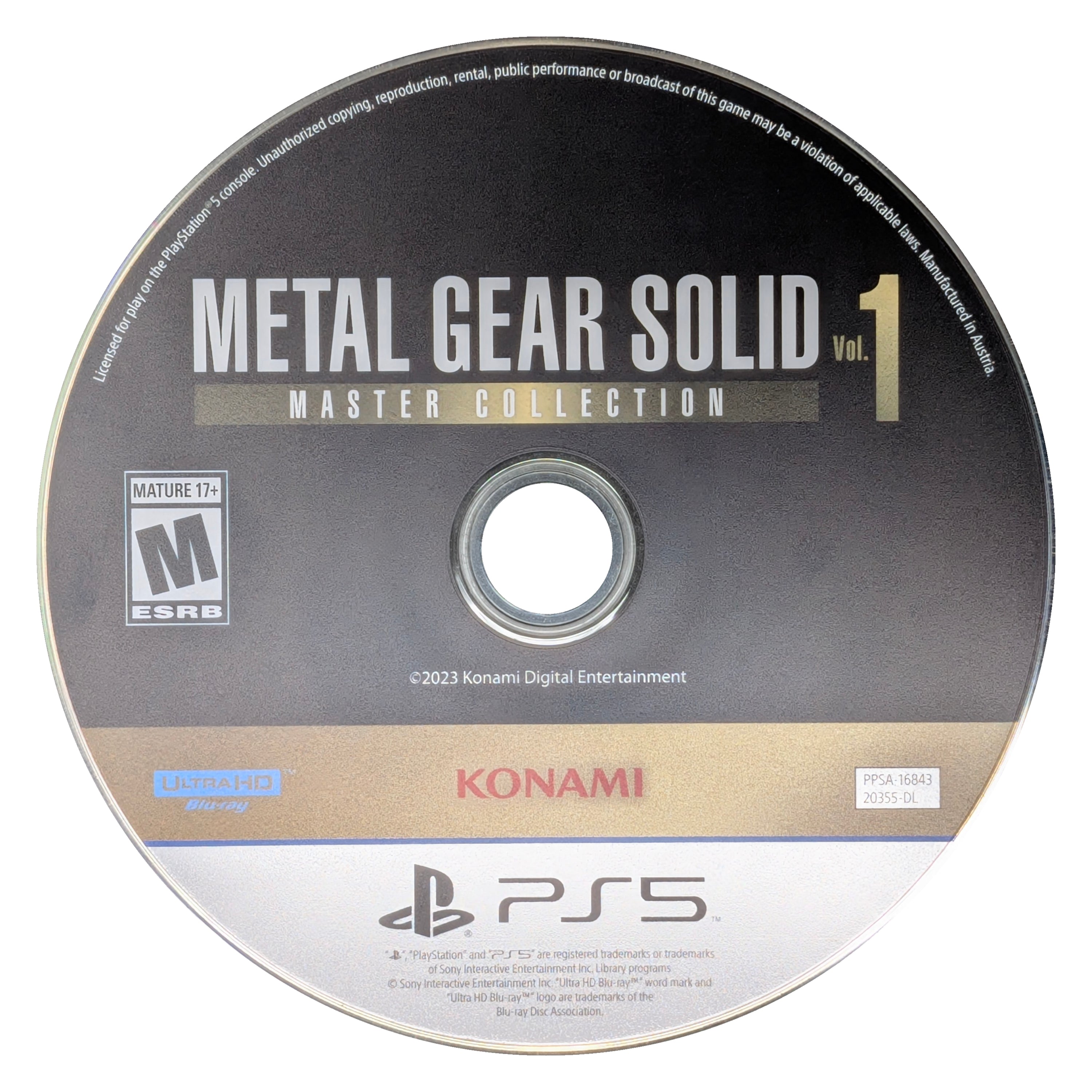 Metal Gear Solid: Master Collection Vol. 1 PS5 - Video Game - Used - CaveGamers - Image 3