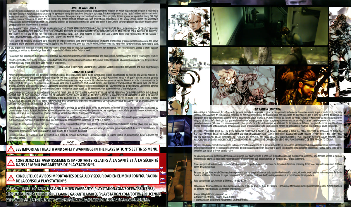 Metal Gear Solid: Master Collection Vol. 1 PS5 - Video Game - Used - CaveGamers - Image 5